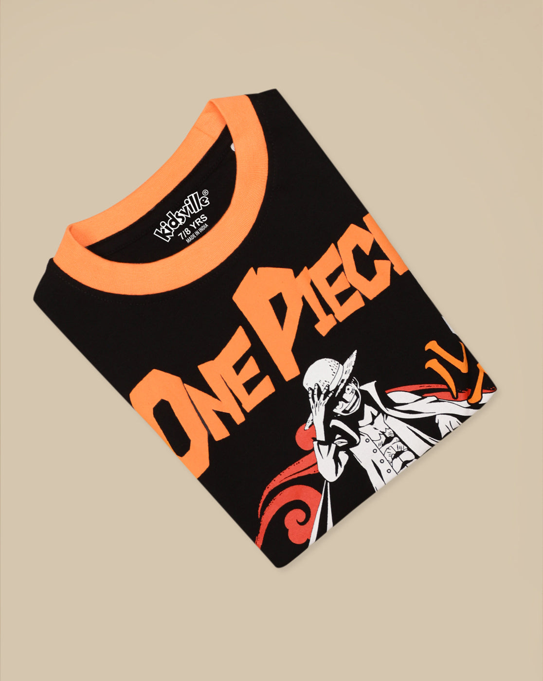 One Piece Printed Regular Fit Tshirt For Boys