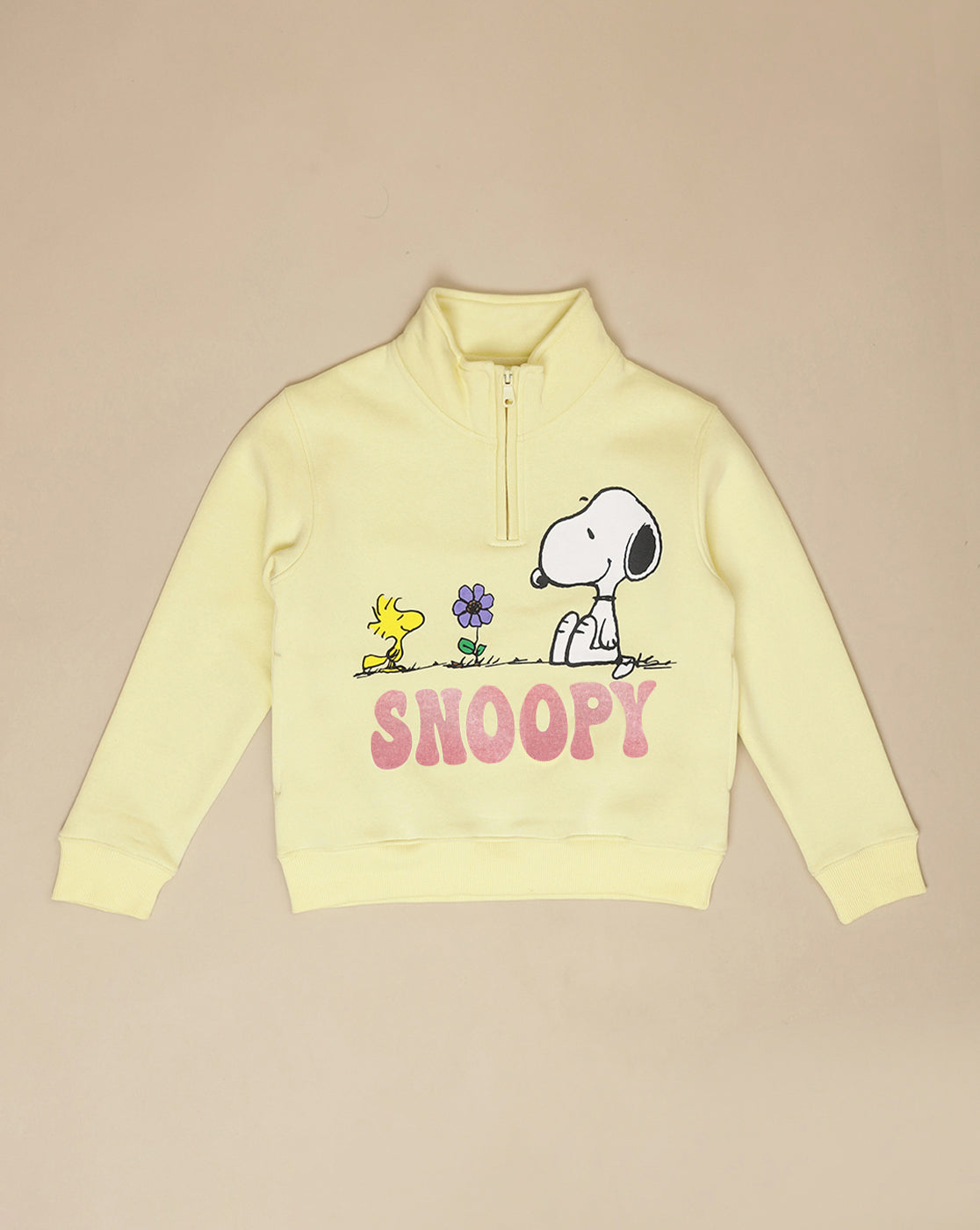 Peanuts Printed Regular Fit Sweatshirt For Girls