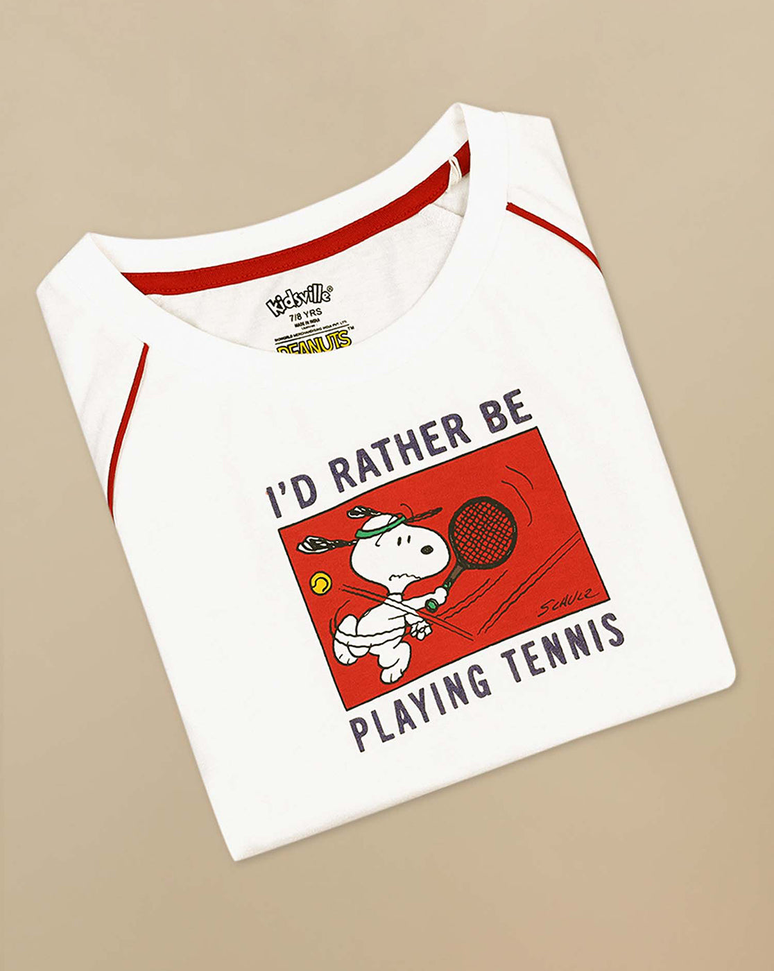 Peanuts Printed Oversized Tshirt For Girls