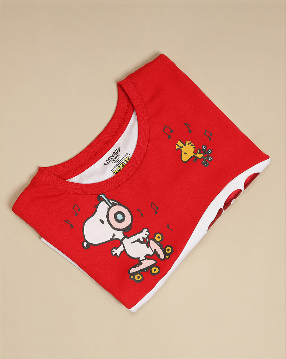 Peanuts Printed Boxy Fit Tshirt For Girls