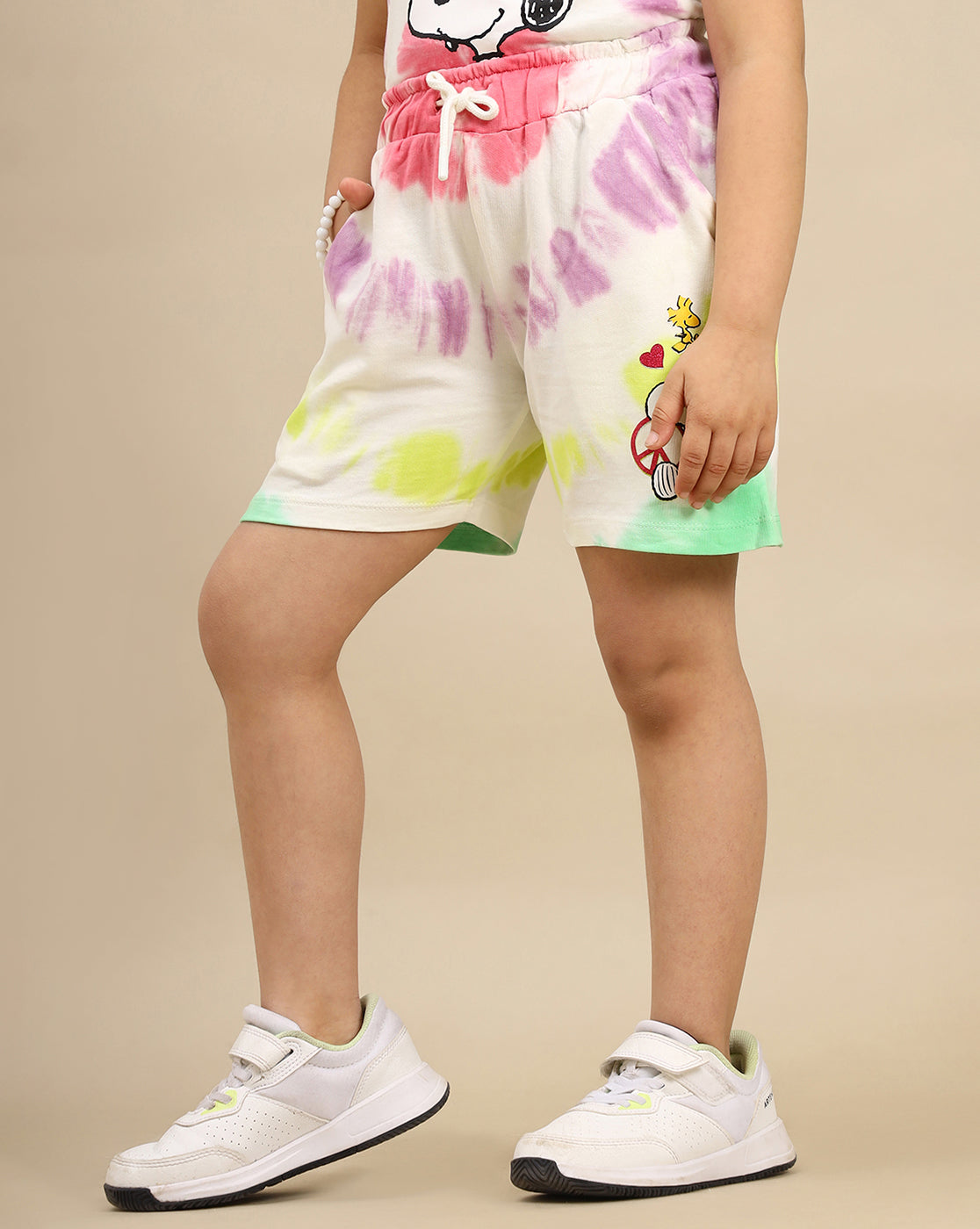 Peanuts Printed Regular Fit Shorts For Girls