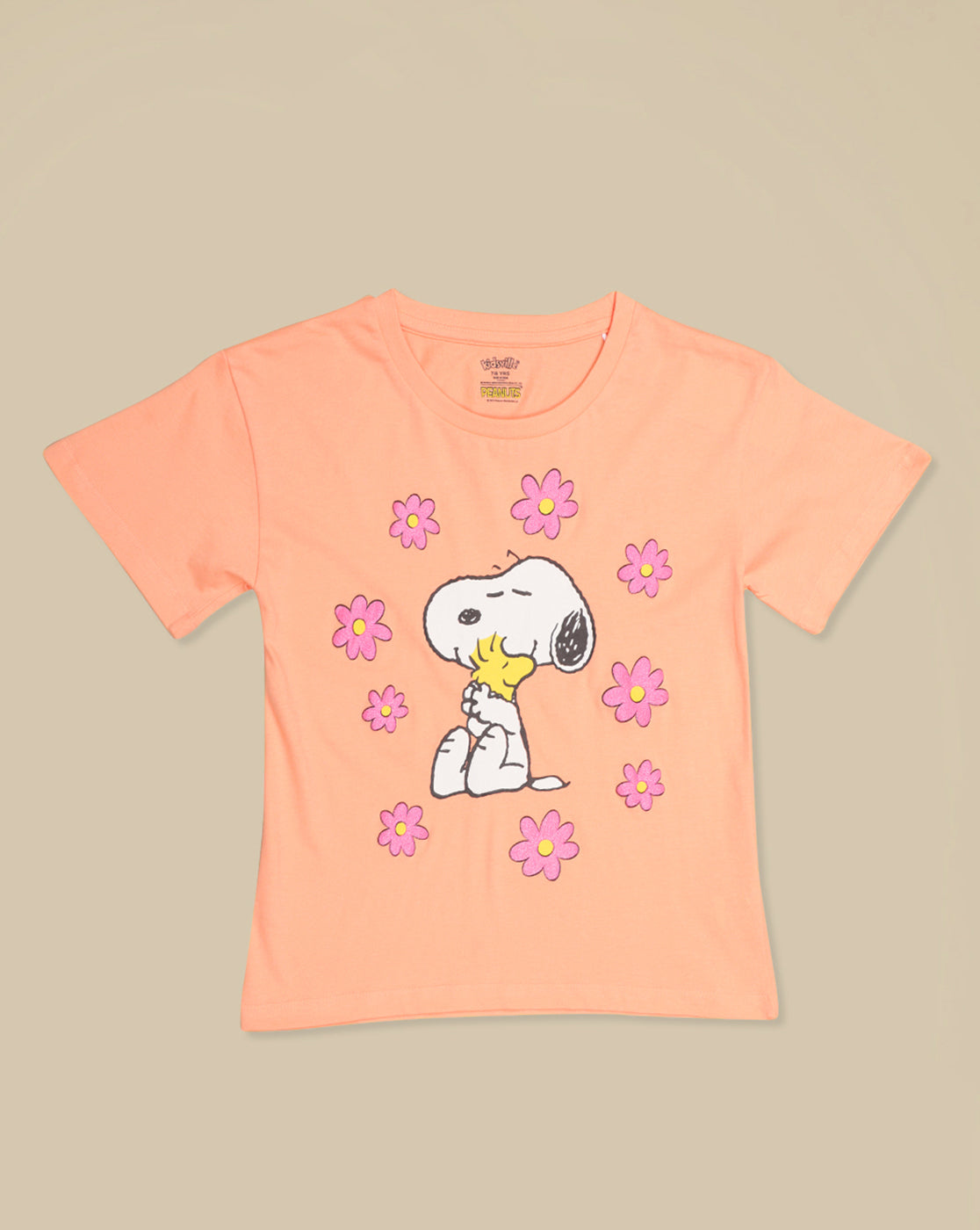 Snoopy Printed Oversized Tshirt For Girls