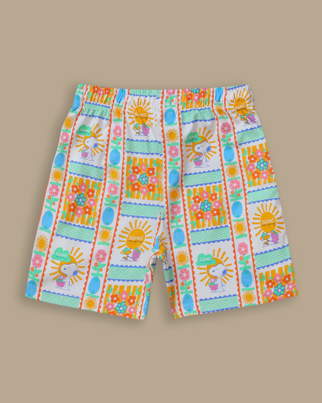 Peanuts Printed Regular Fit Shorts For Girls