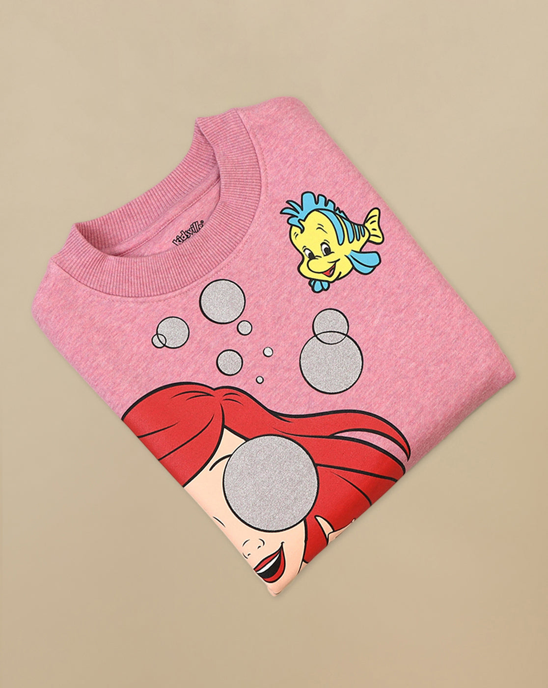 Disney Princess Printed Oversized Sweatshirt For Girls