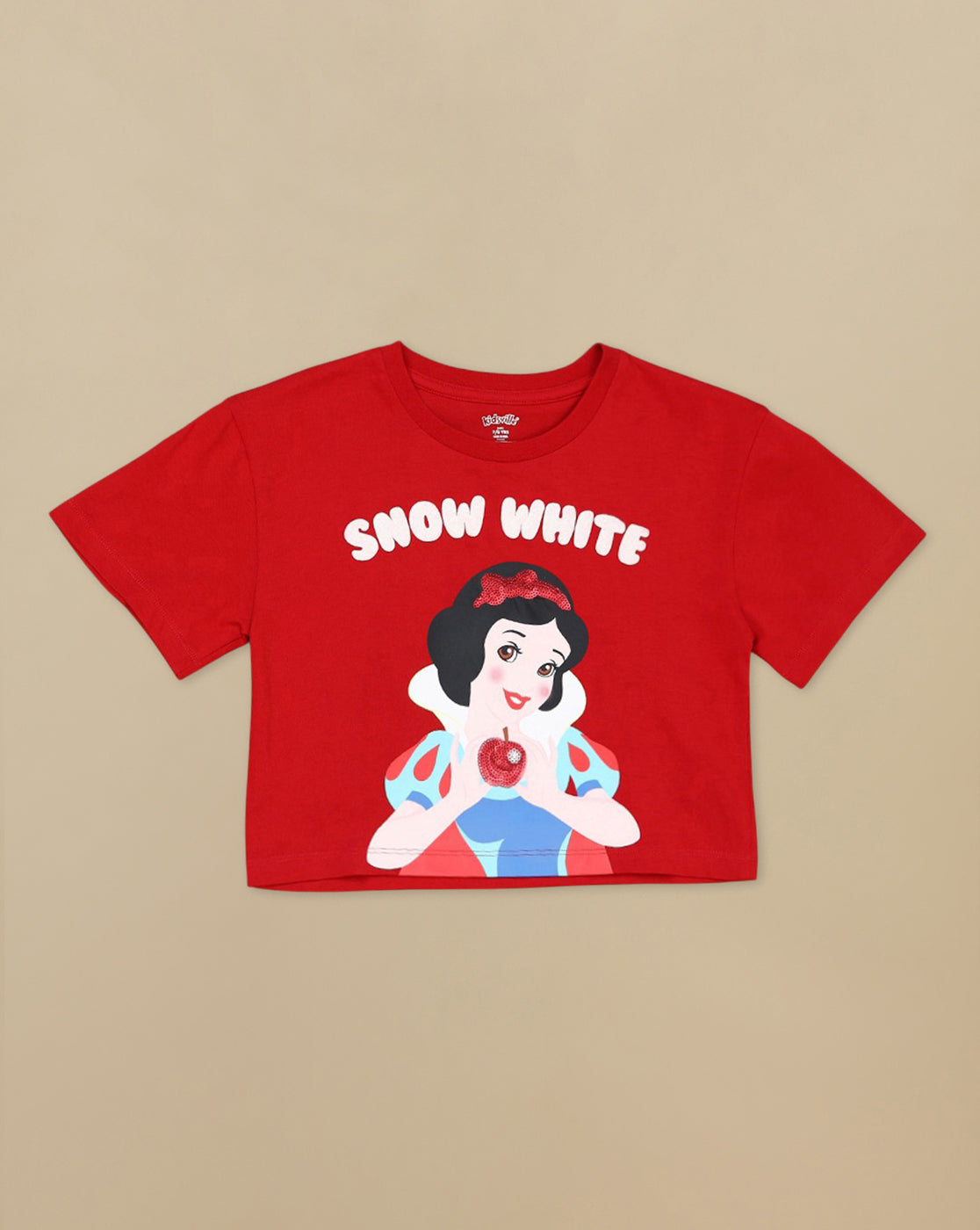 Disney Princess Printed Boxy Fit Tshirt For Girls