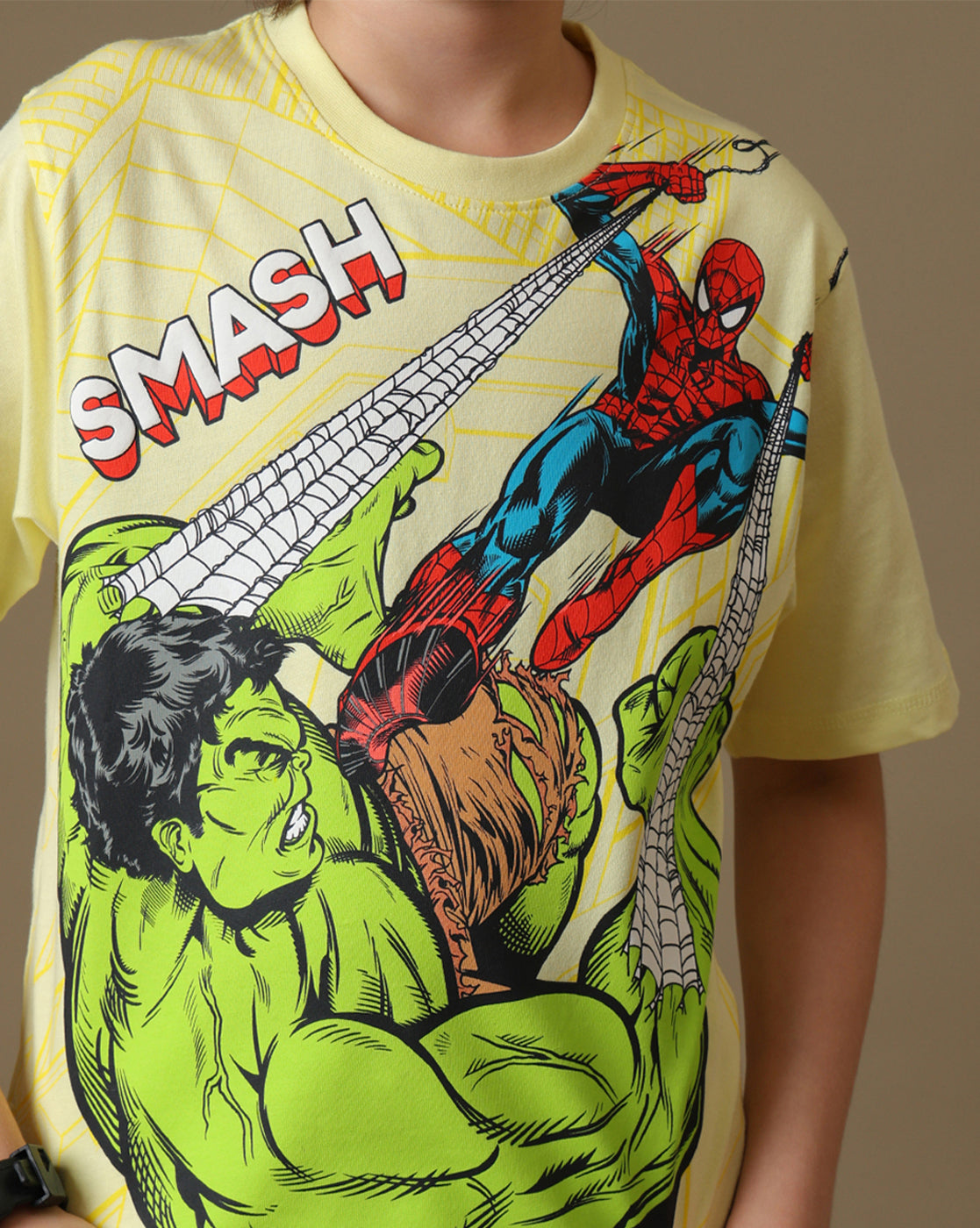 Spider-Man Printed Regular Fit Tshirt For Boys