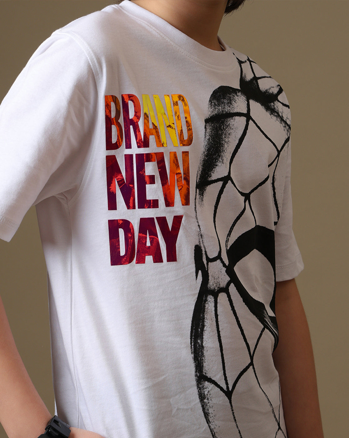 Spider-Man Printed Regular Fit Tshirt For Boys