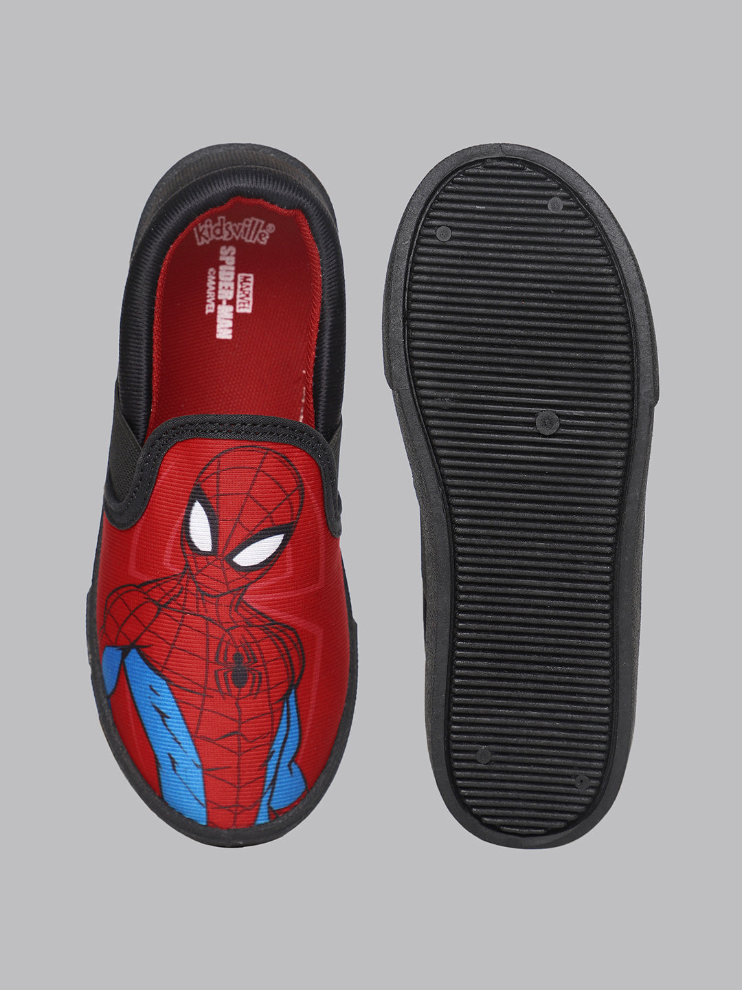 Kids Boys Spiderman Printed Red Canvas