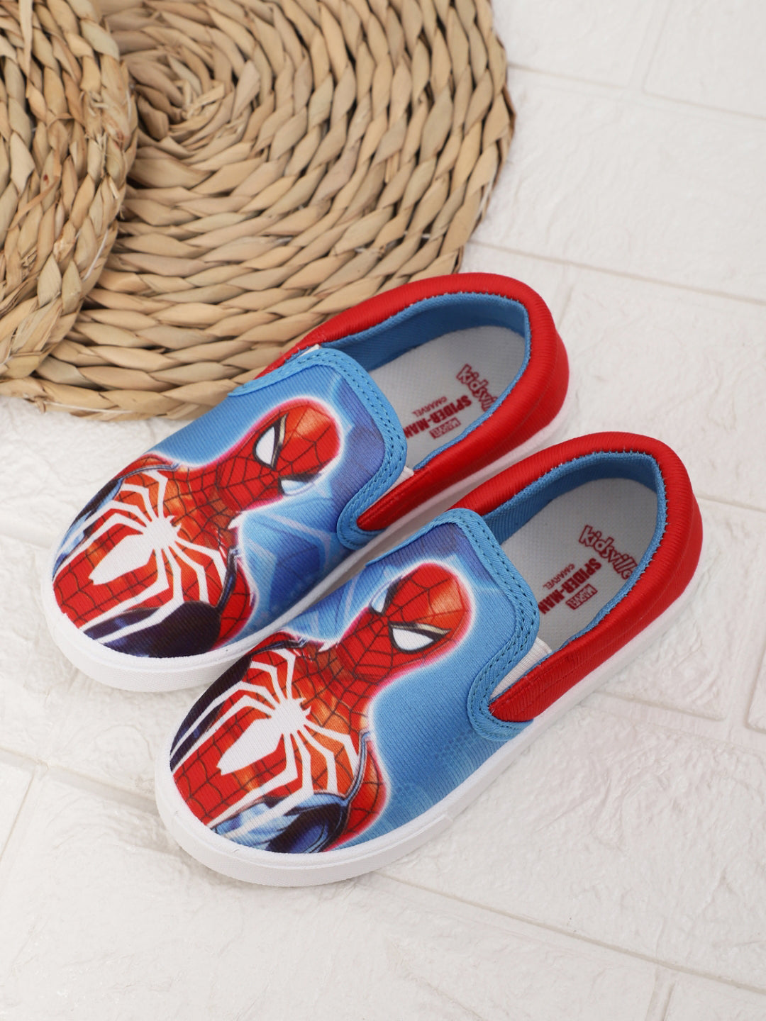 Spiderman Printed Canvas Shoes For Kids Boys
