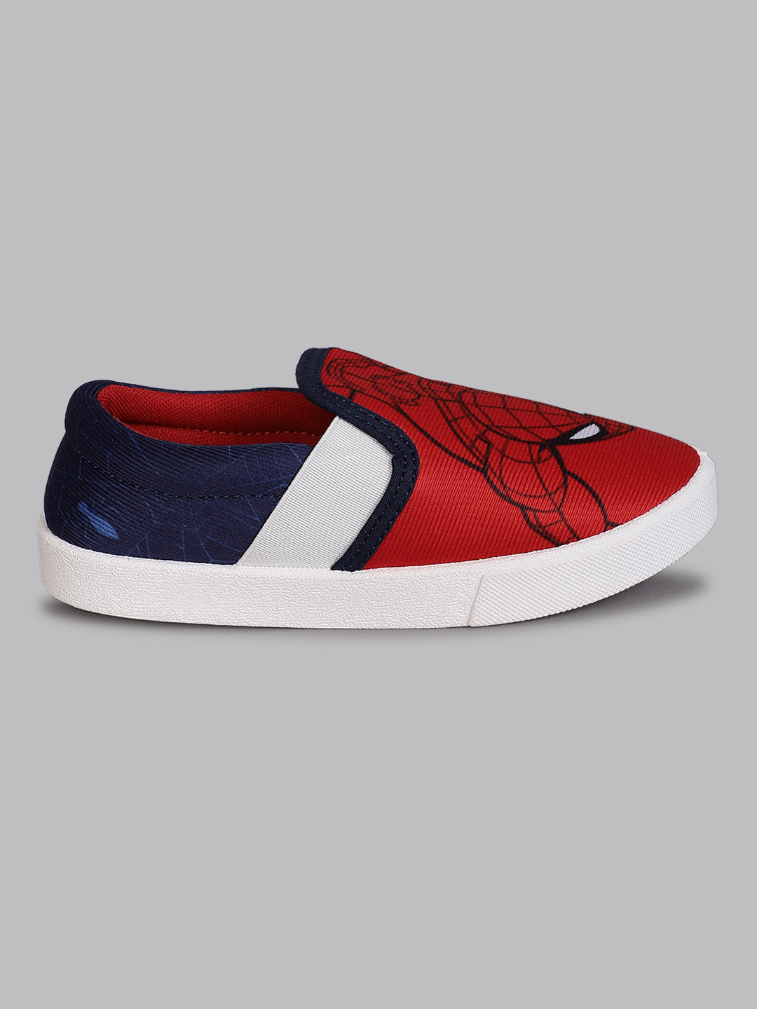 Kids Boys Spiderman Printed Red Canvas
