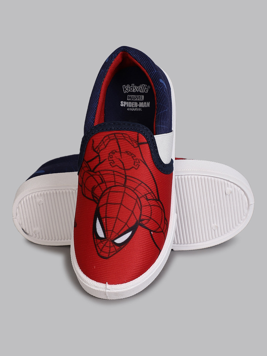 Kids Boys Spiderman Printed Red Canvas