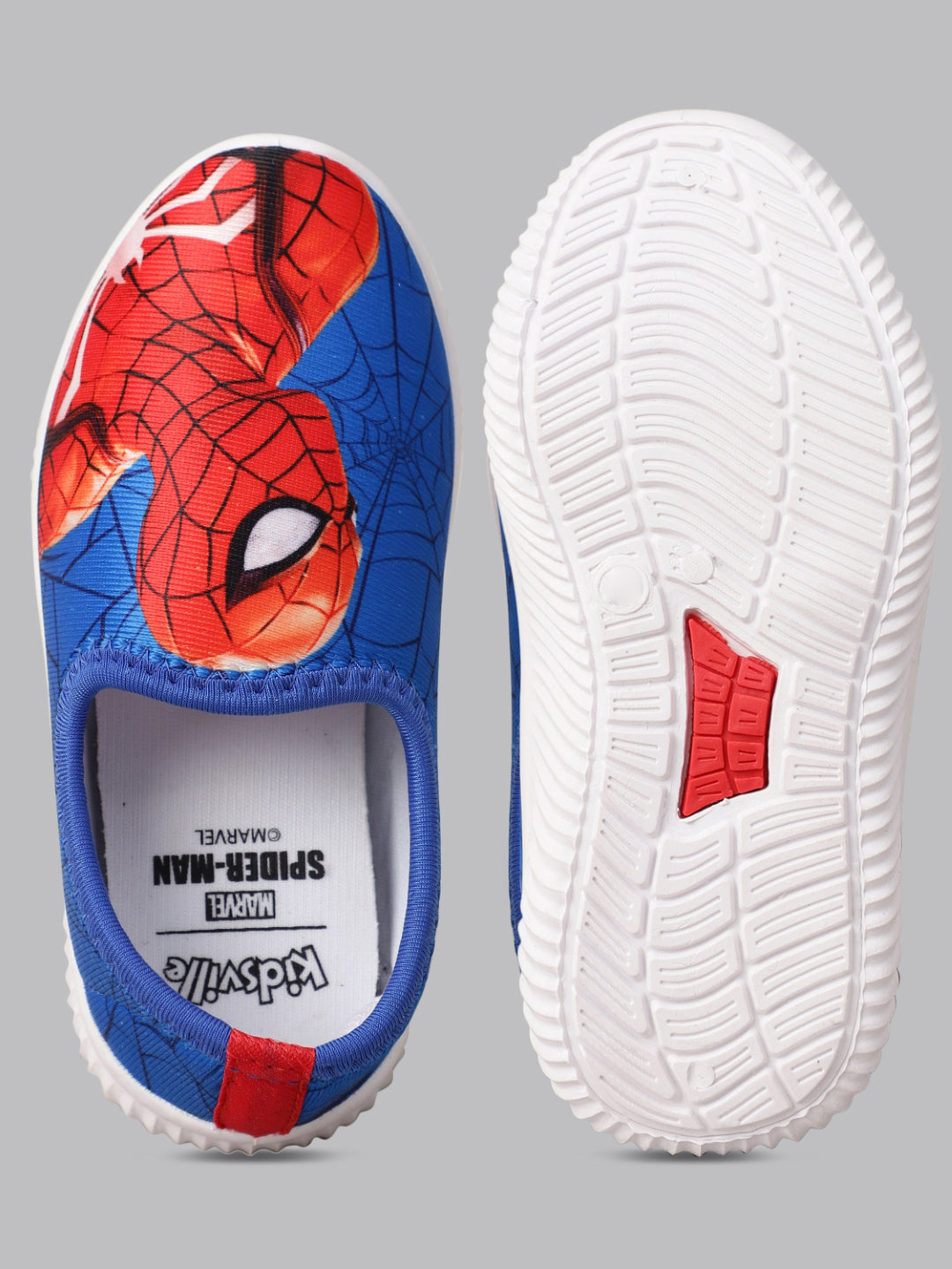 Spiderman Printed Lycra Shoes For Kids Boys