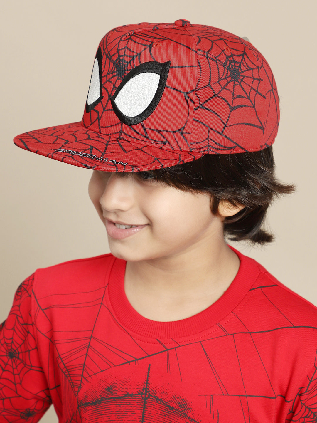 Spiderman Printed Cap For Boys