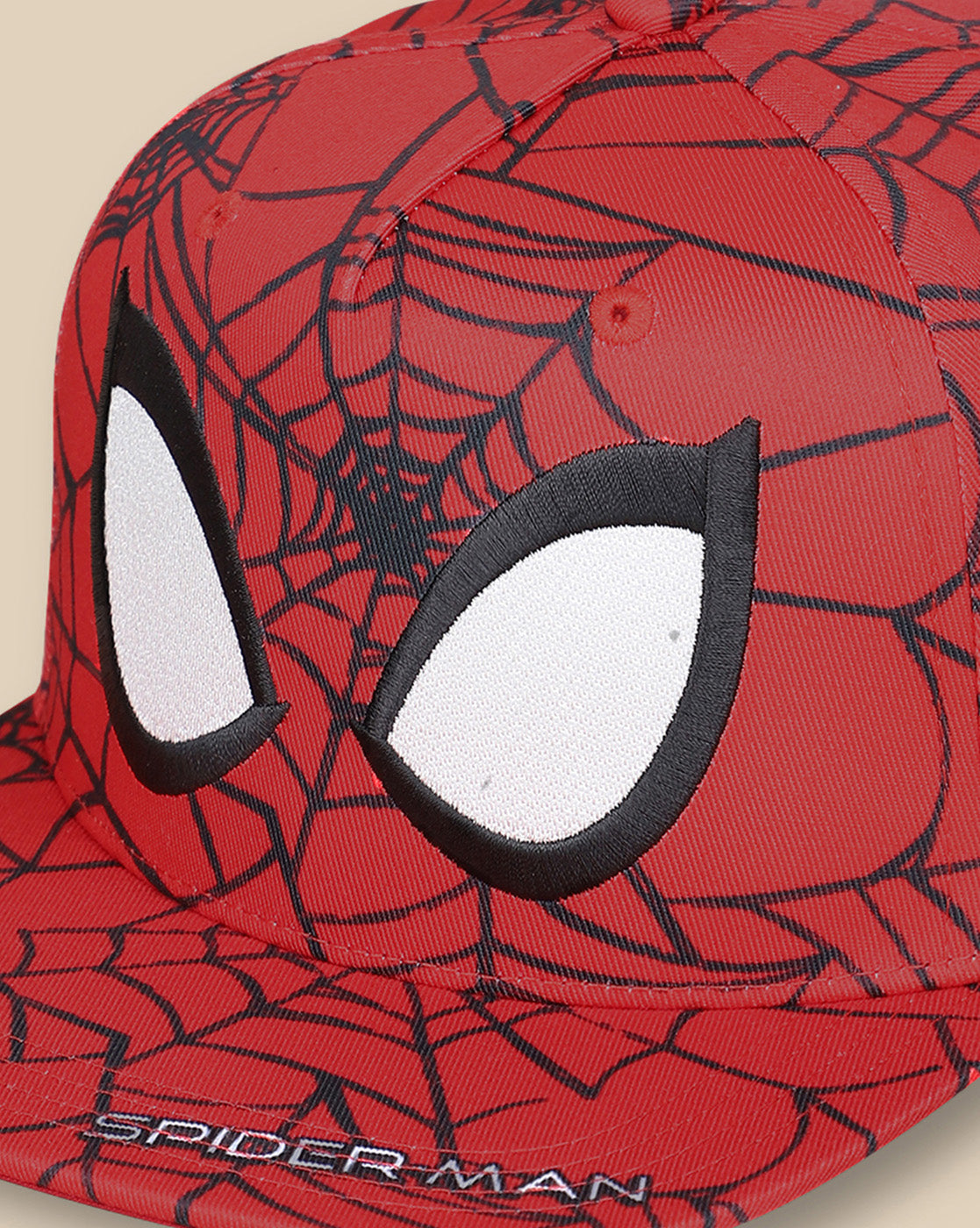 Spiderman Printed Snapback Cap For Boys