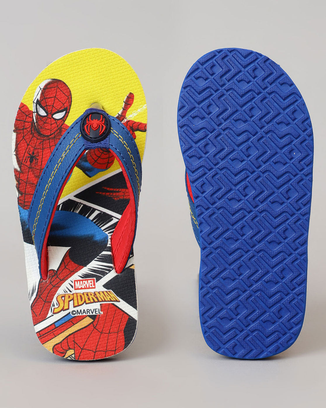 Spiderman Printed Flip-Flops For Kids Boys