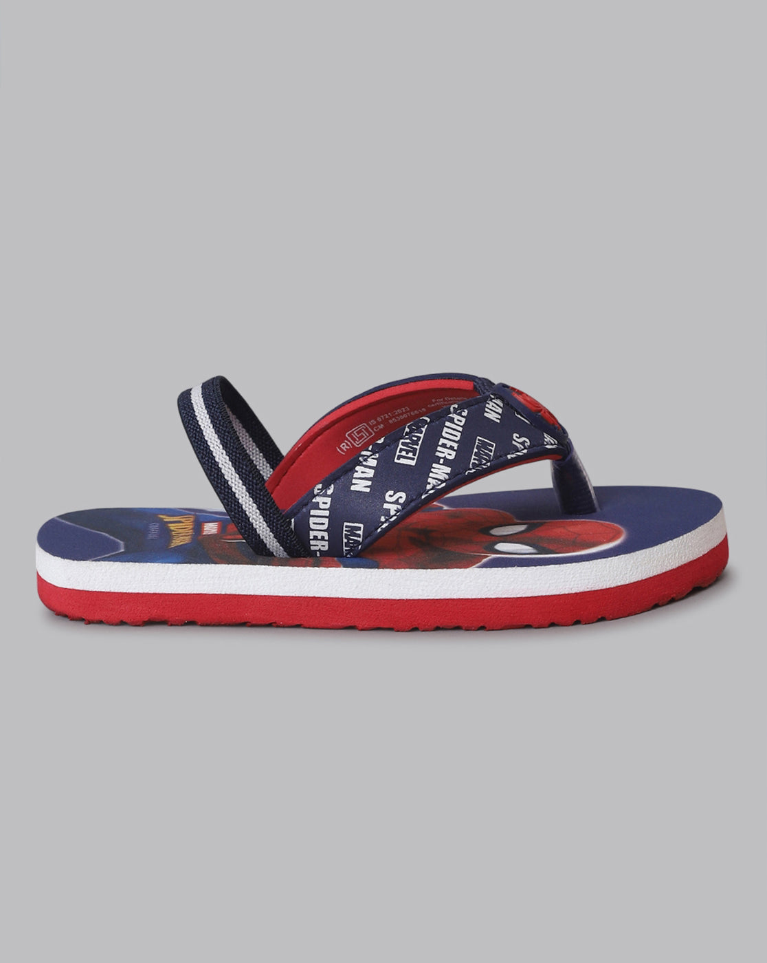 Spiderman Printed Flip-Flops For Kids Boys