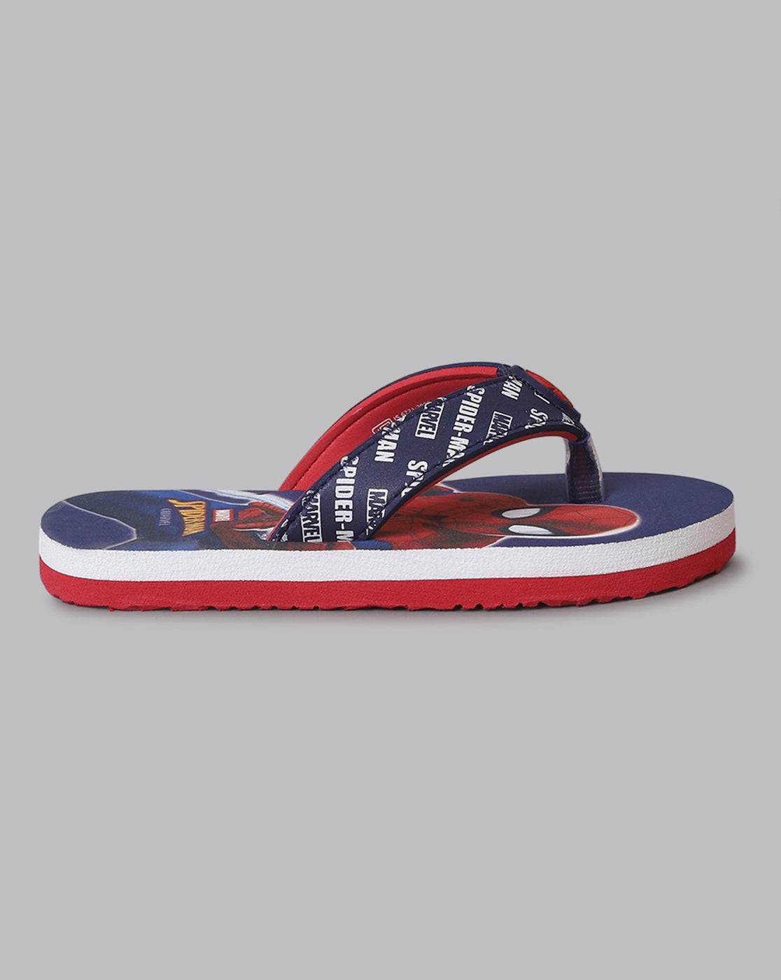 Spiderman Printed Flip-Flops For Kids Boys