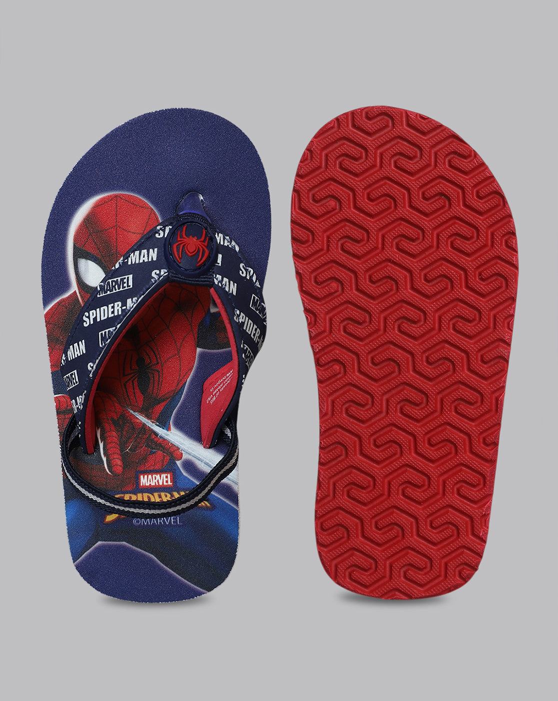 Spiderman Printed Flip-Flops For Kids Boys
