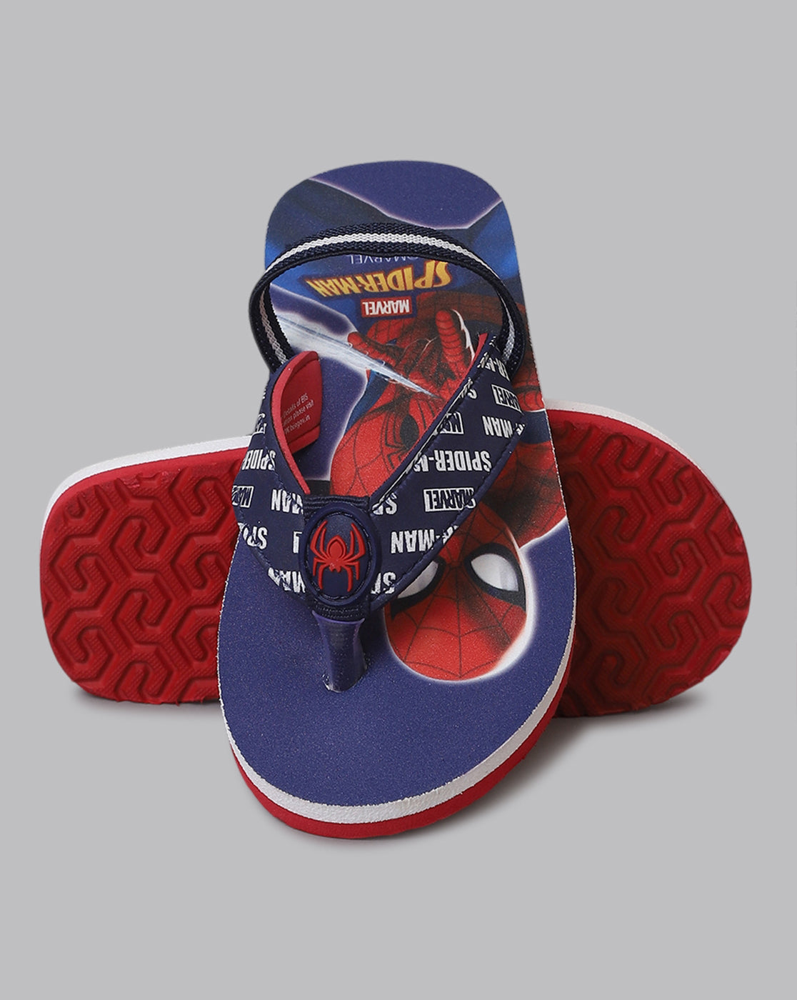 Spiderman Printed Flip-Flops For Kids Boys