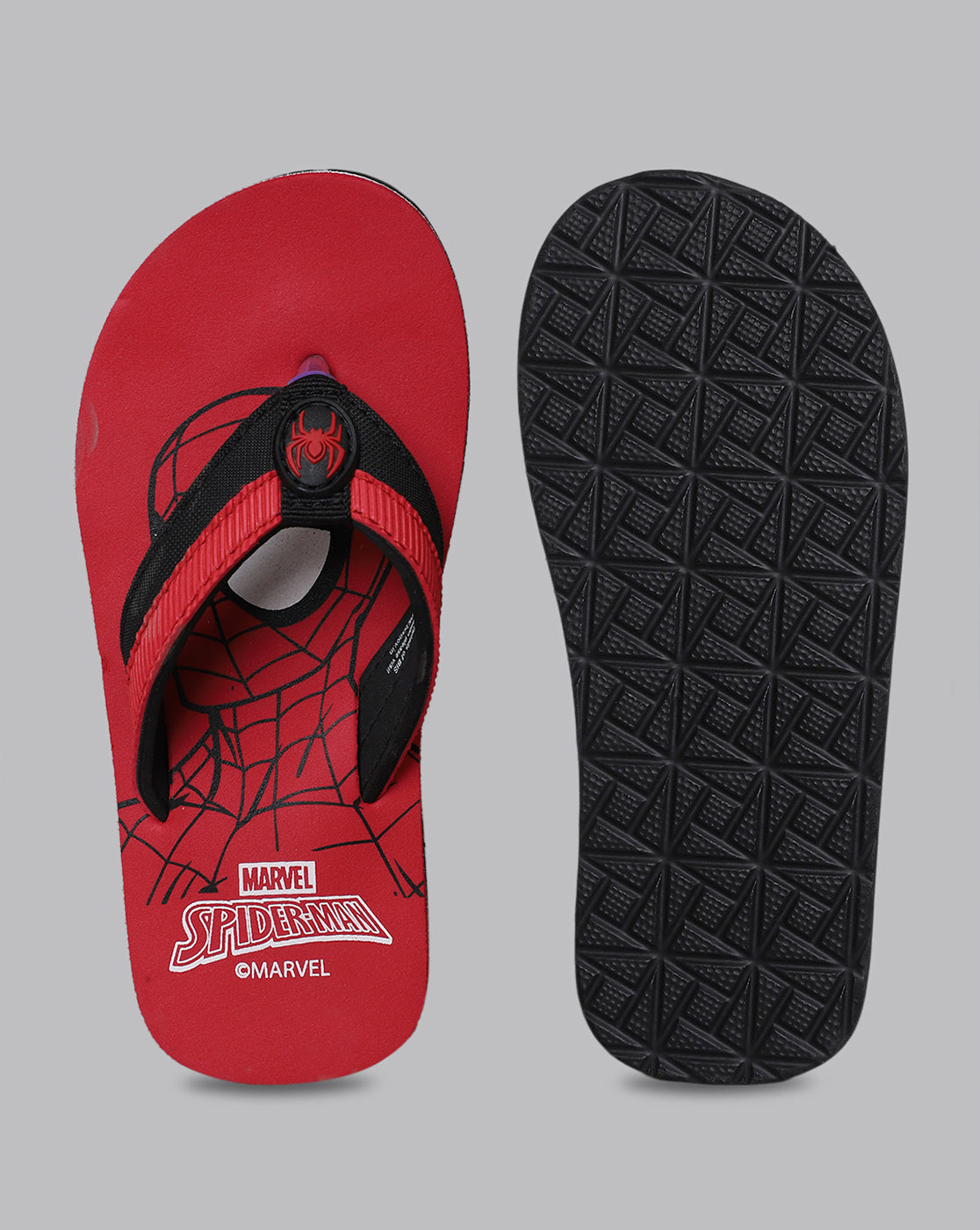 Spiderman Printed Flip-Flops For Kids Boys