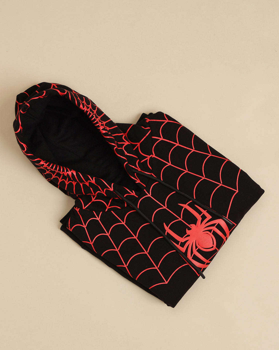 Spiderman Printed Regular Fit Hoodie For Boys