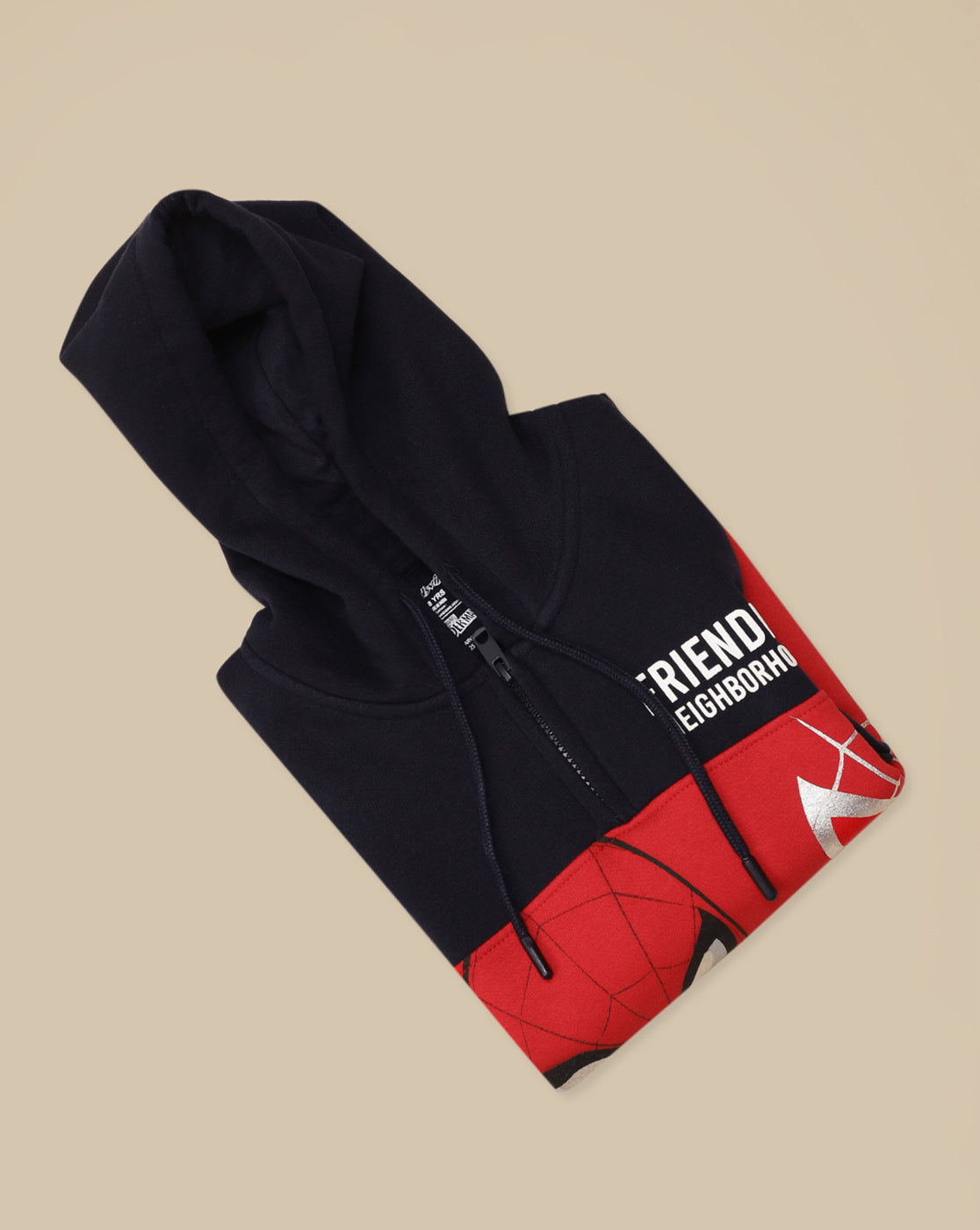 Spiderman Printed Regular Fit Hoodie For Boys