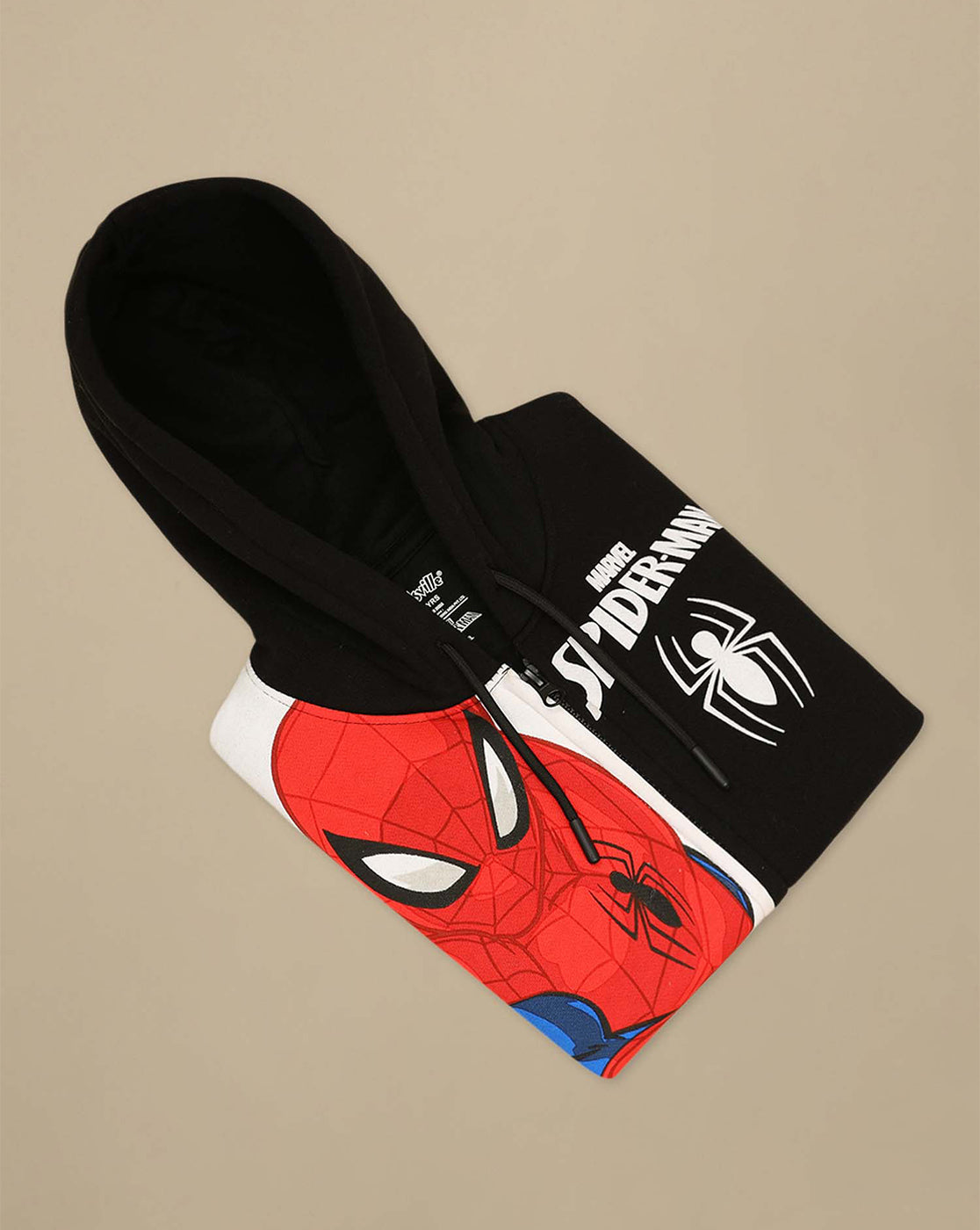 Spiderman Printed Regular Fit Hoodie For Boys