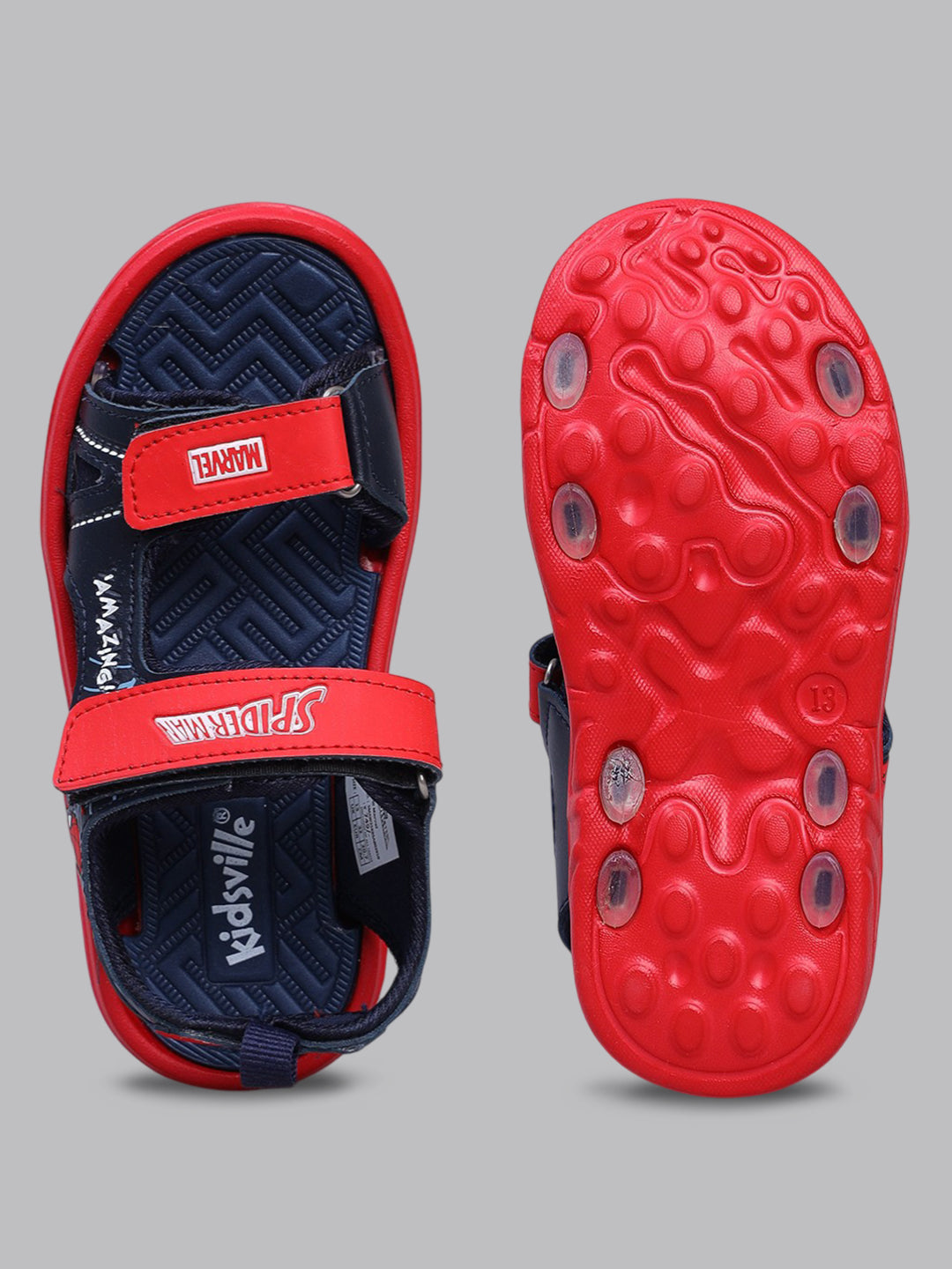Spiderman Printed Sandals For Kids Boys