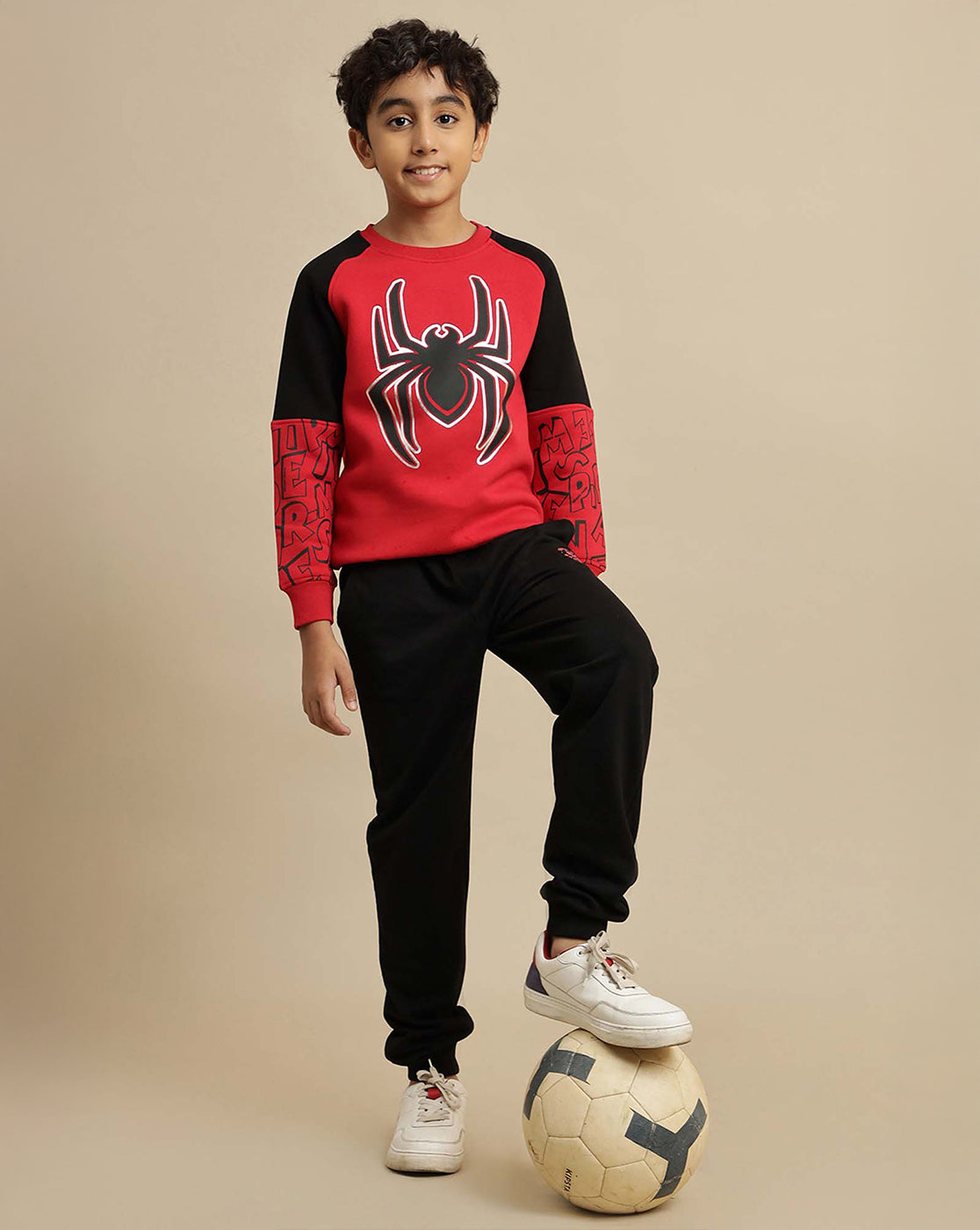Spiderman Printed Regular Fit Sweatshirt For Boys