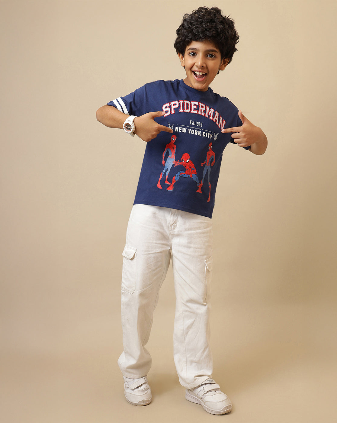 Spiderman Printed Oversized fit Tshirt For Boys