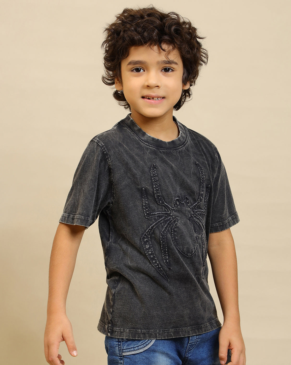 Spiderman Printed Regular Fit Tshirt For Boys