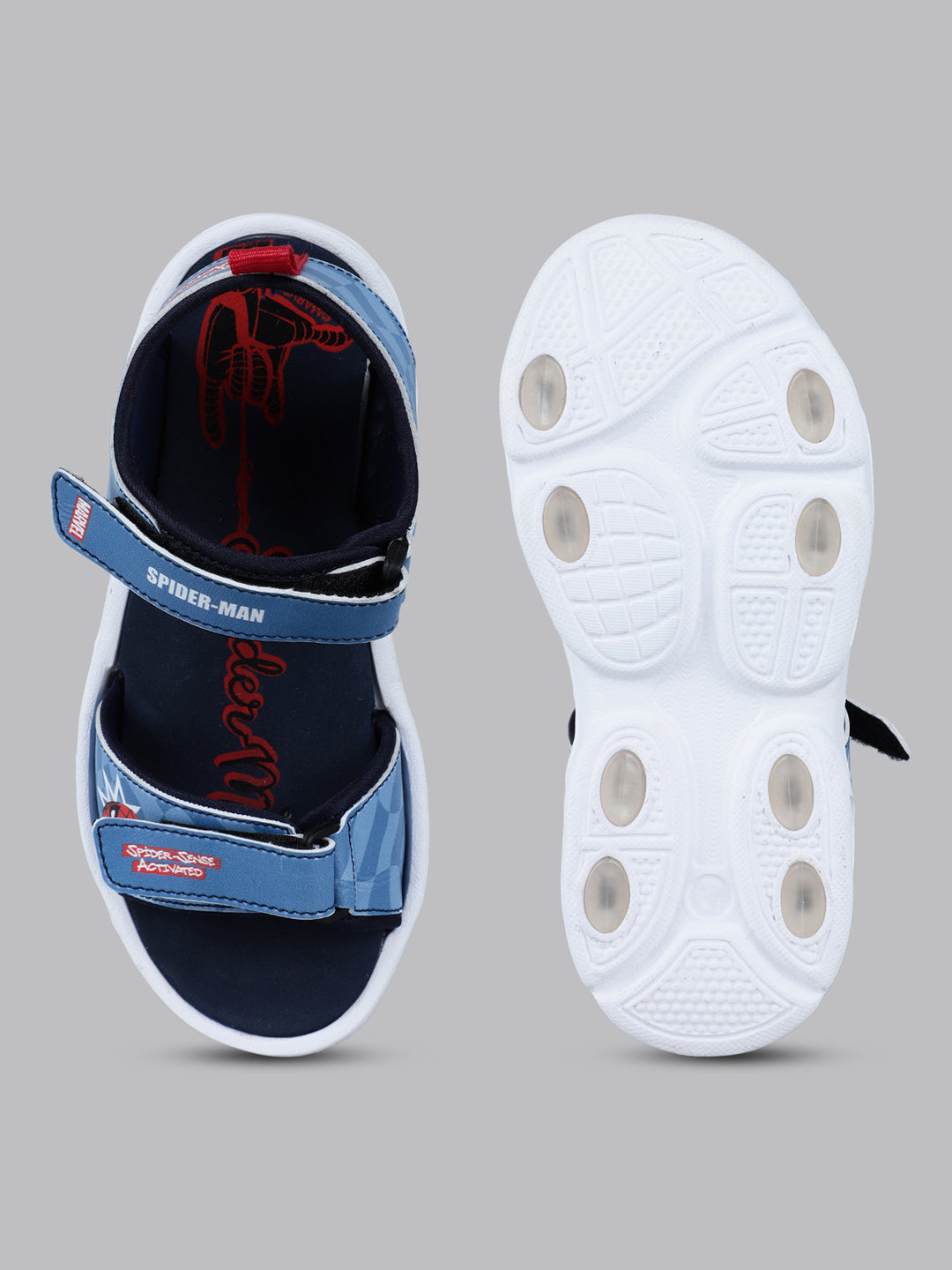 Kids Boys Captain America Printed Navy Blue Sandals