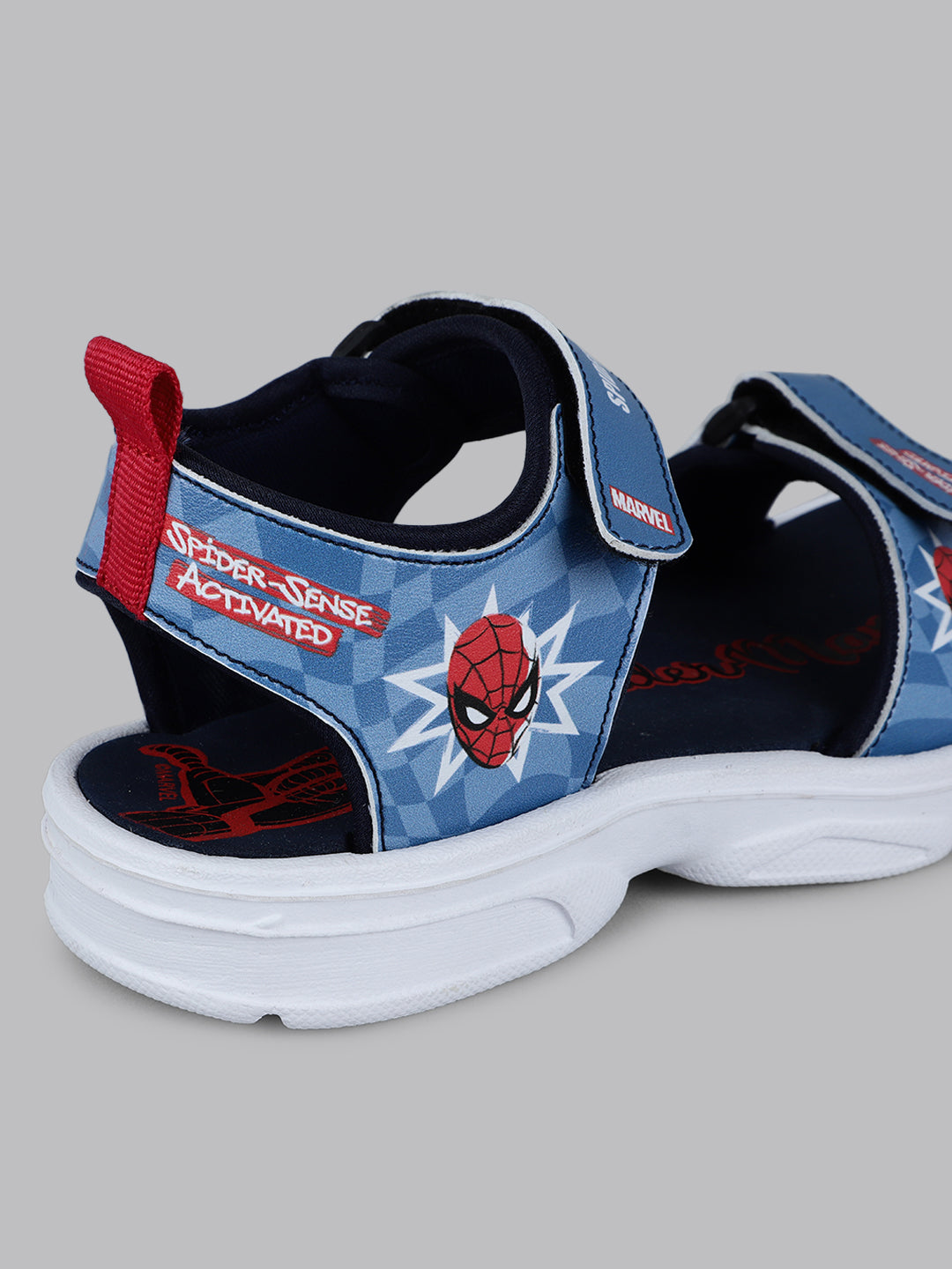 Kids Boys Captain America Printed Navy Blue Sandals