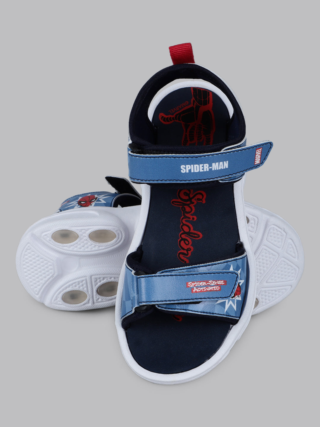 Kids Boys Captain America Printed Navy Blue Sandals
