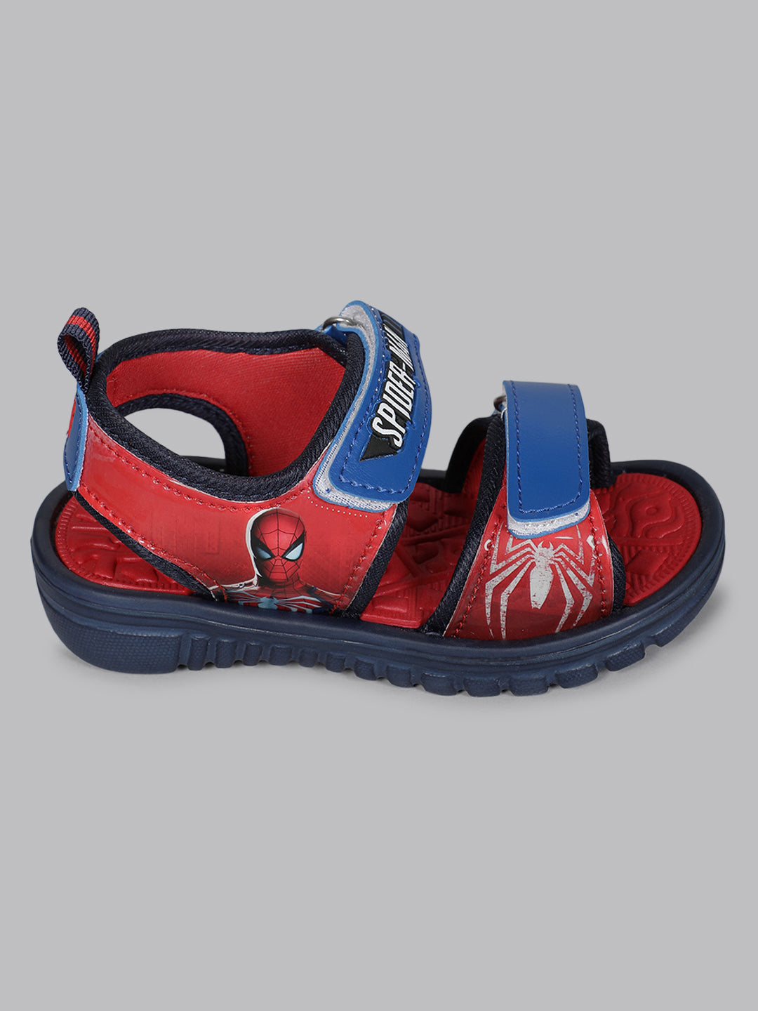 Kids Boys Spiderman Printed Red Sandals