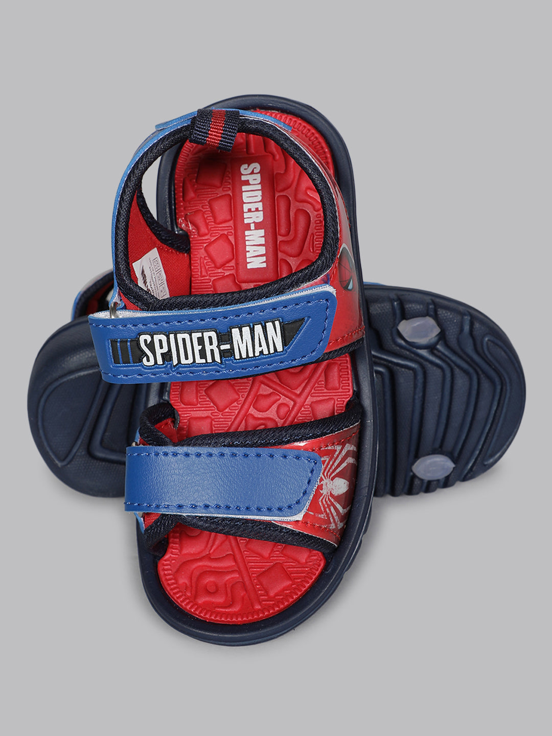 Kids Boys Spiderman Printed Red Sandals