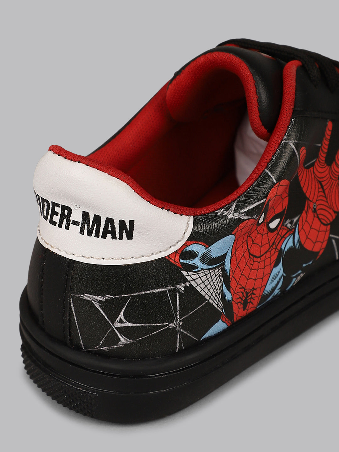 Kids Boys Printed Black Shoes