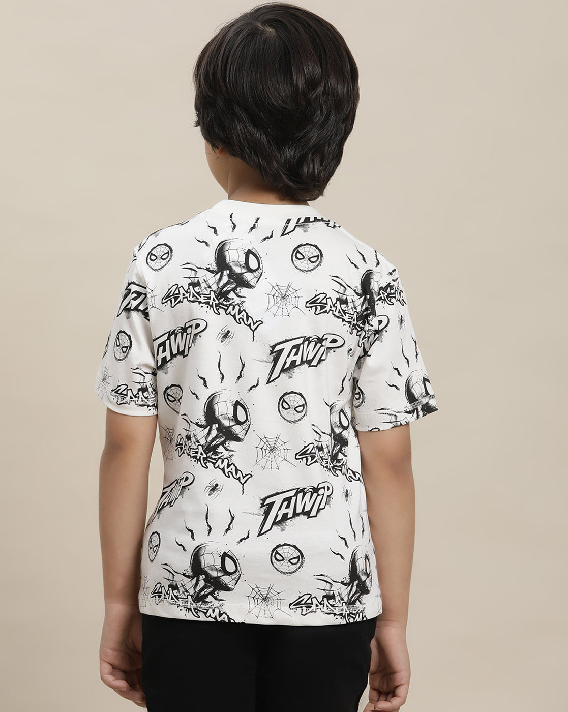 Spiderman Regular Fit Tshirt For Boys