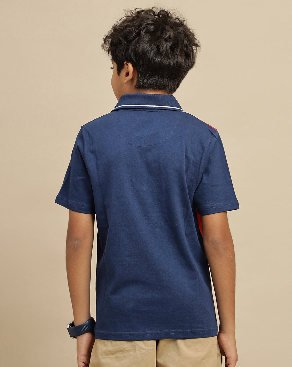 Spiderman Printed Regular Fit Polo-T-Shirt For Boys