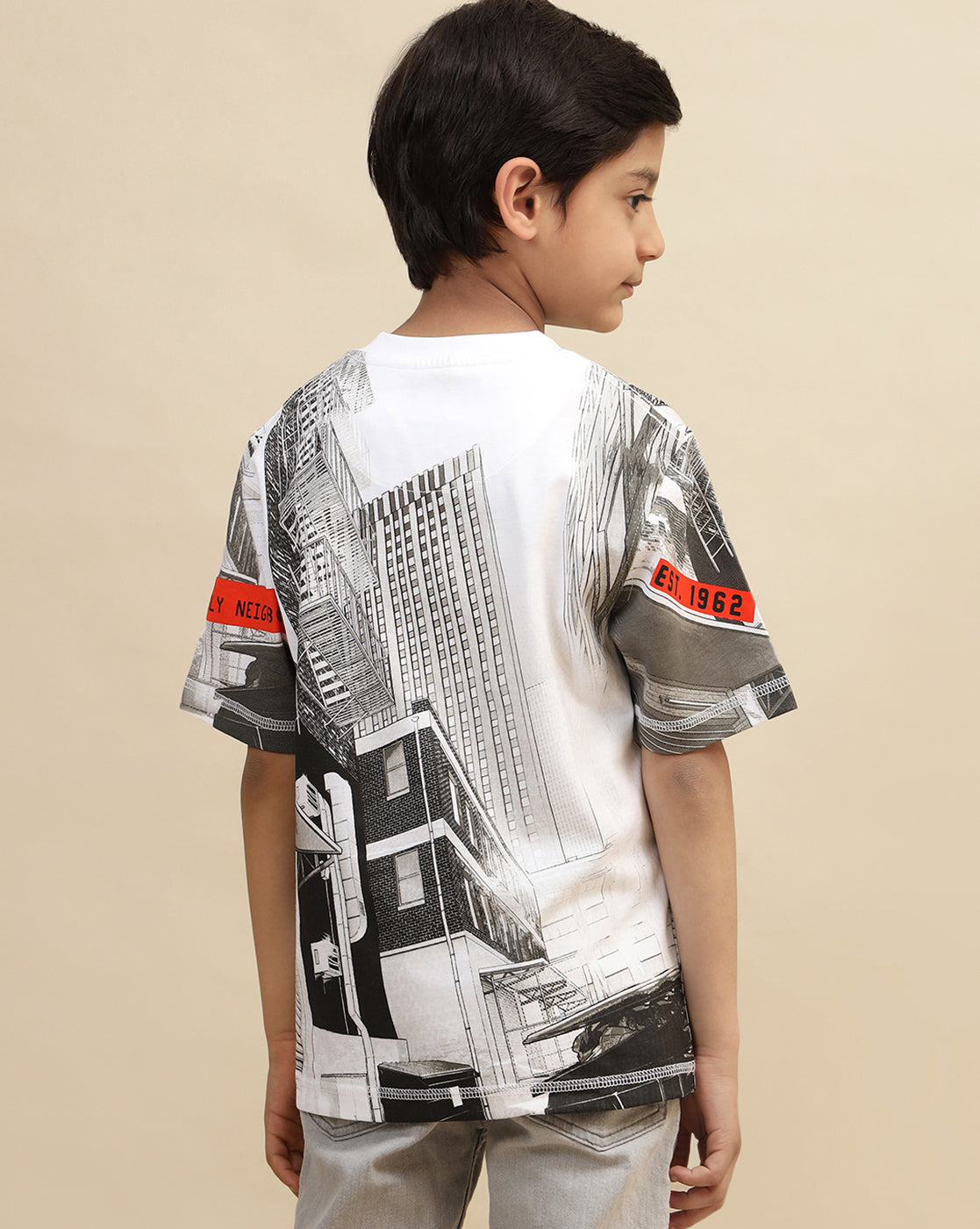 Spiderman Printed Regular Fit Tshirt For Boys