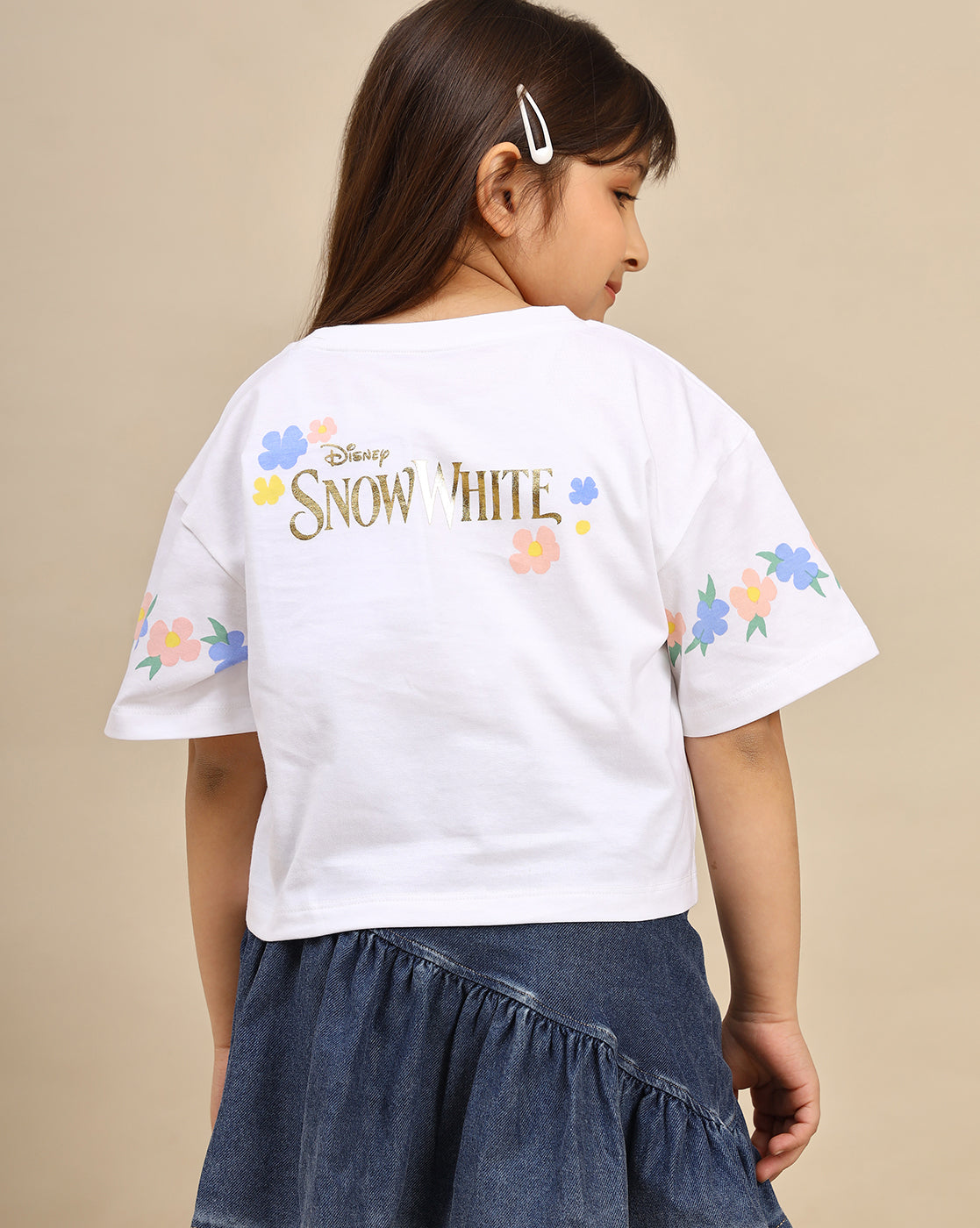 Snow White Boxy Fit Tshirt Girls