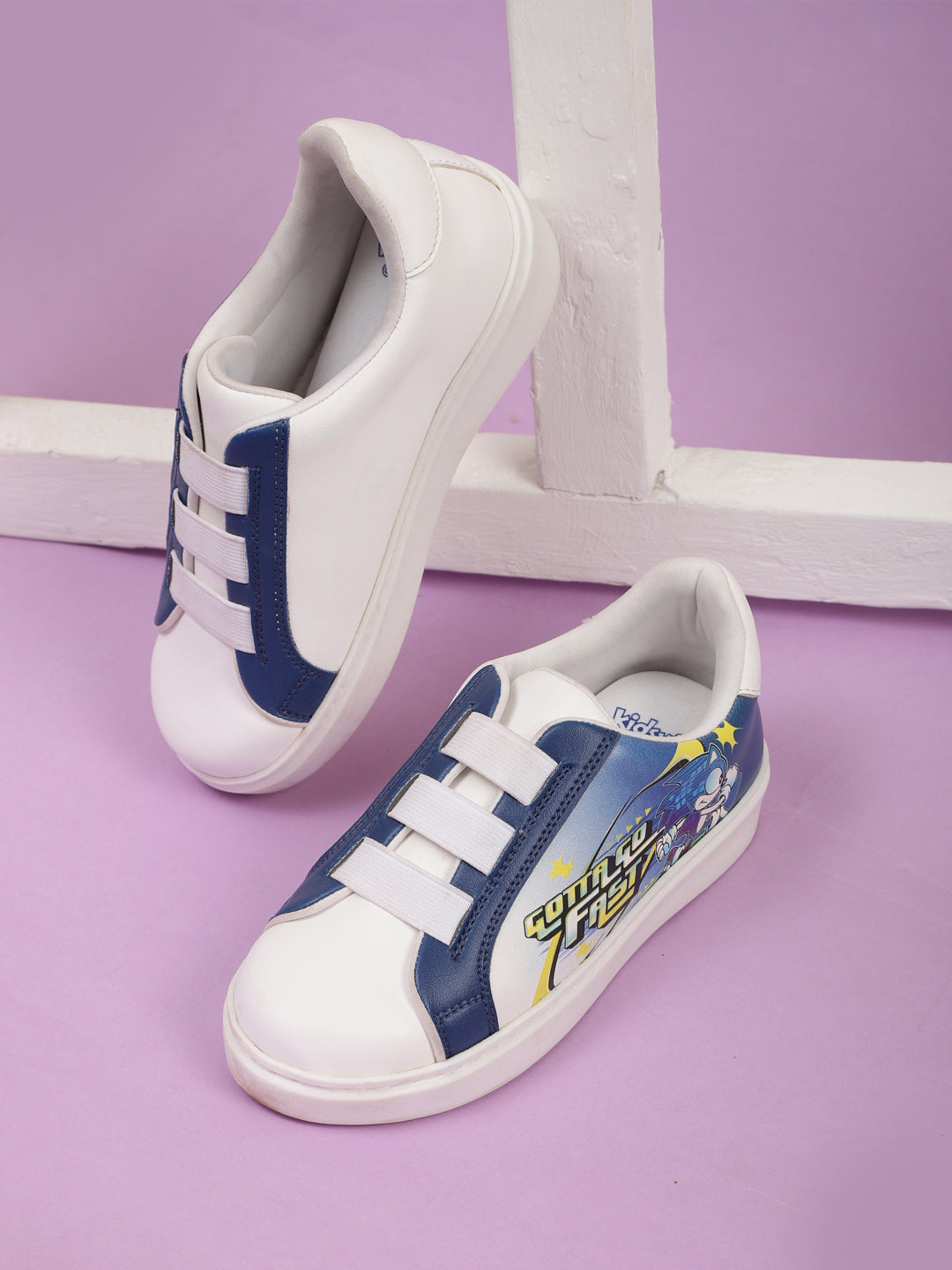 Kids Boys Sonic Classic Printed Royal Blue Shoes