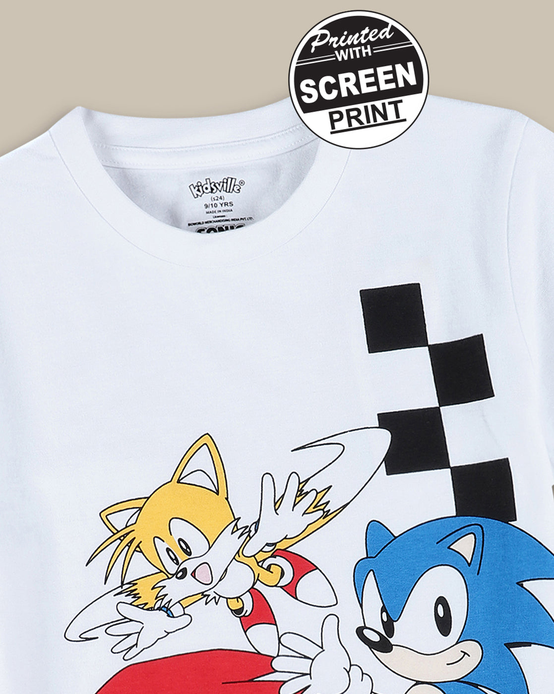 Sonic Classic Regular Fit Tshirt For Boys