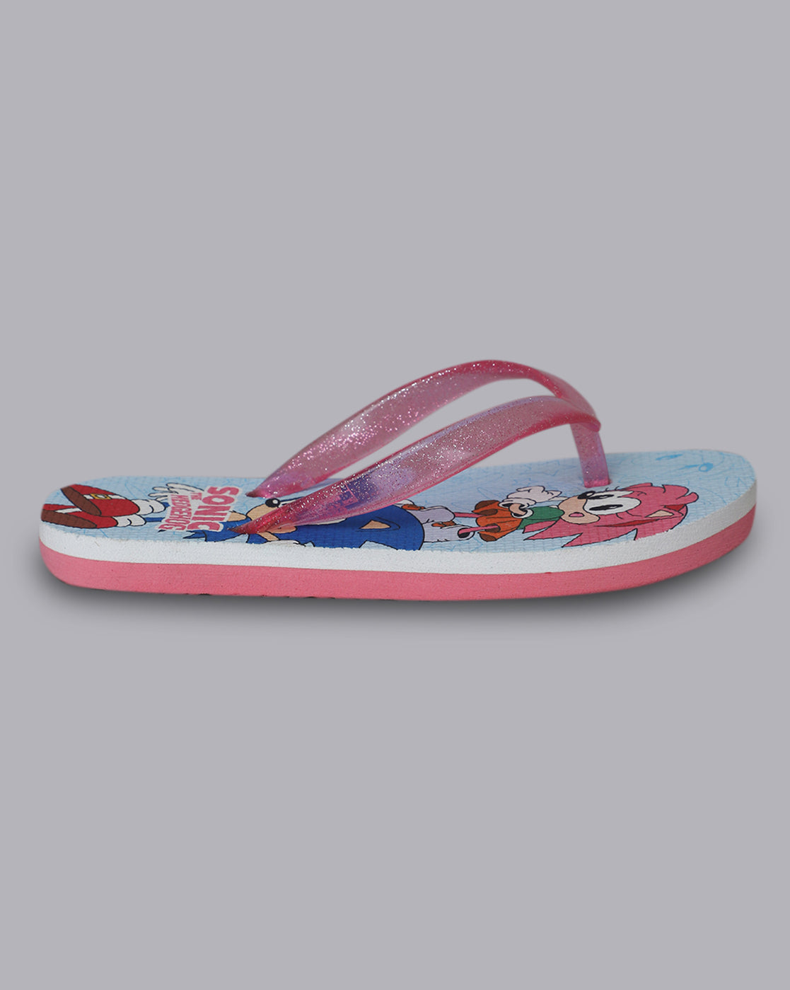 Sonic Printed Flipflops for Girls