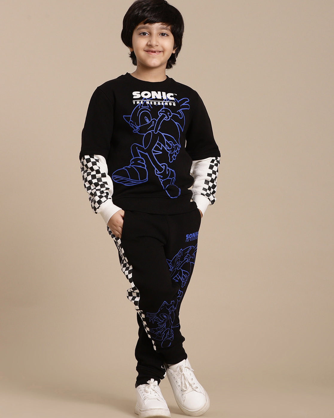 Sonic Modern Printed Regular Fit Jogger For Boys