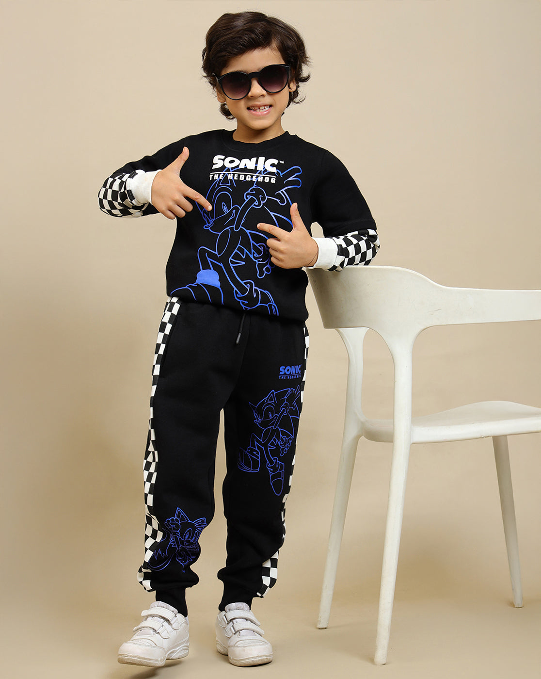 Sonic Modern Printed Regular Fit Jogger For Boys