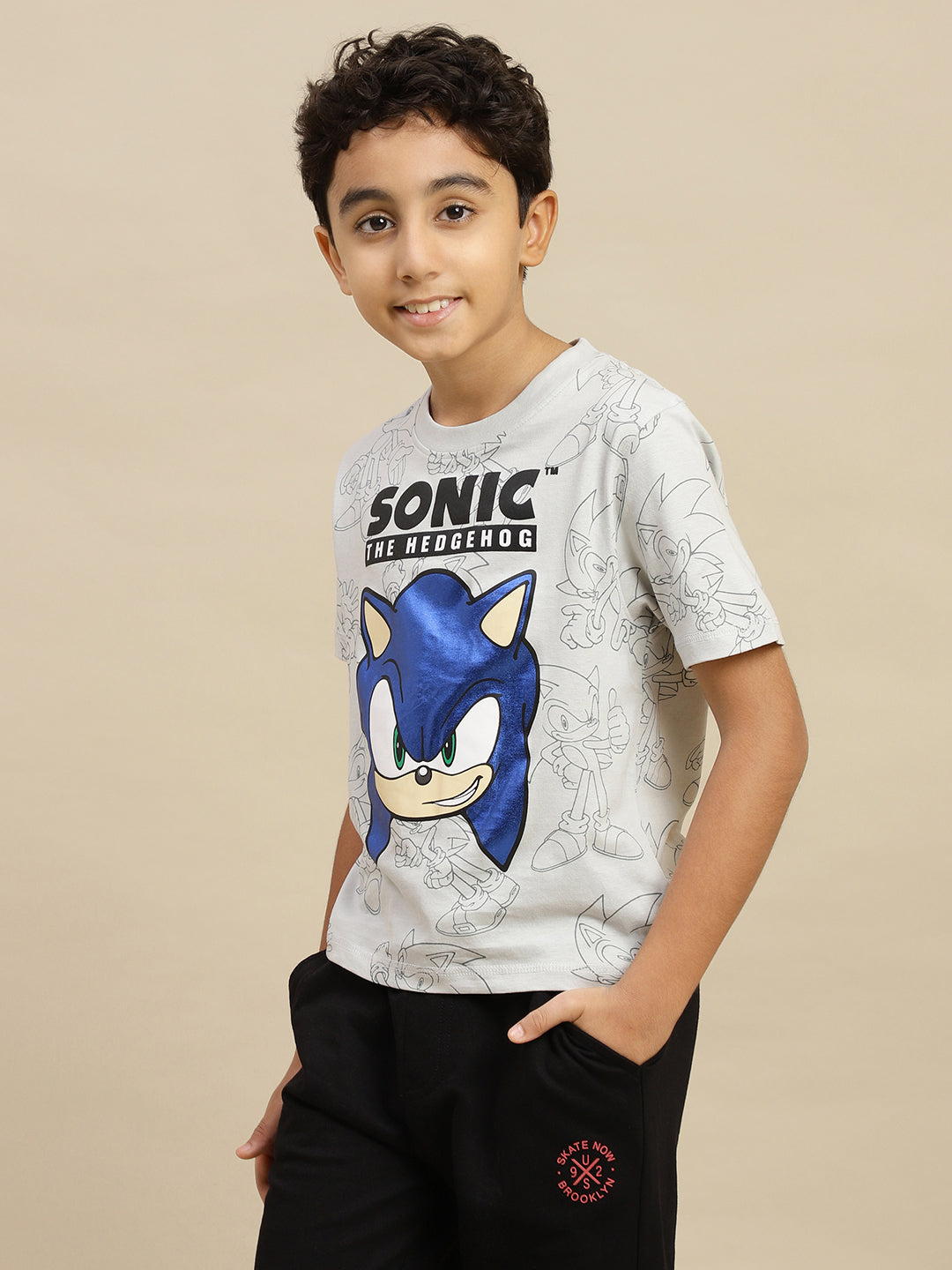 Sonic Modern Printed Regular Fit Tshirt For Boys