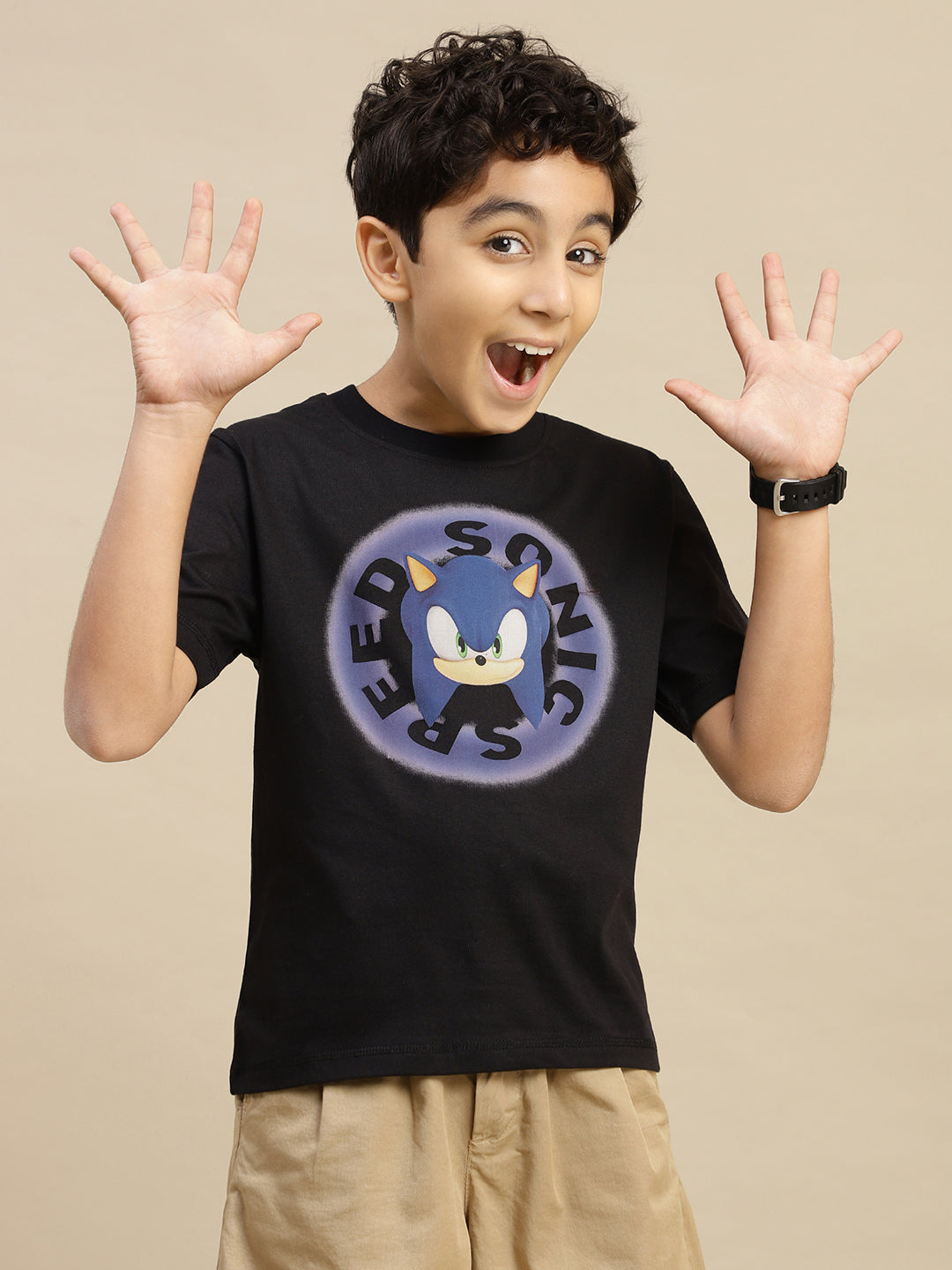 Sonic Modern Printed Regular Fit Tshirt For Boys