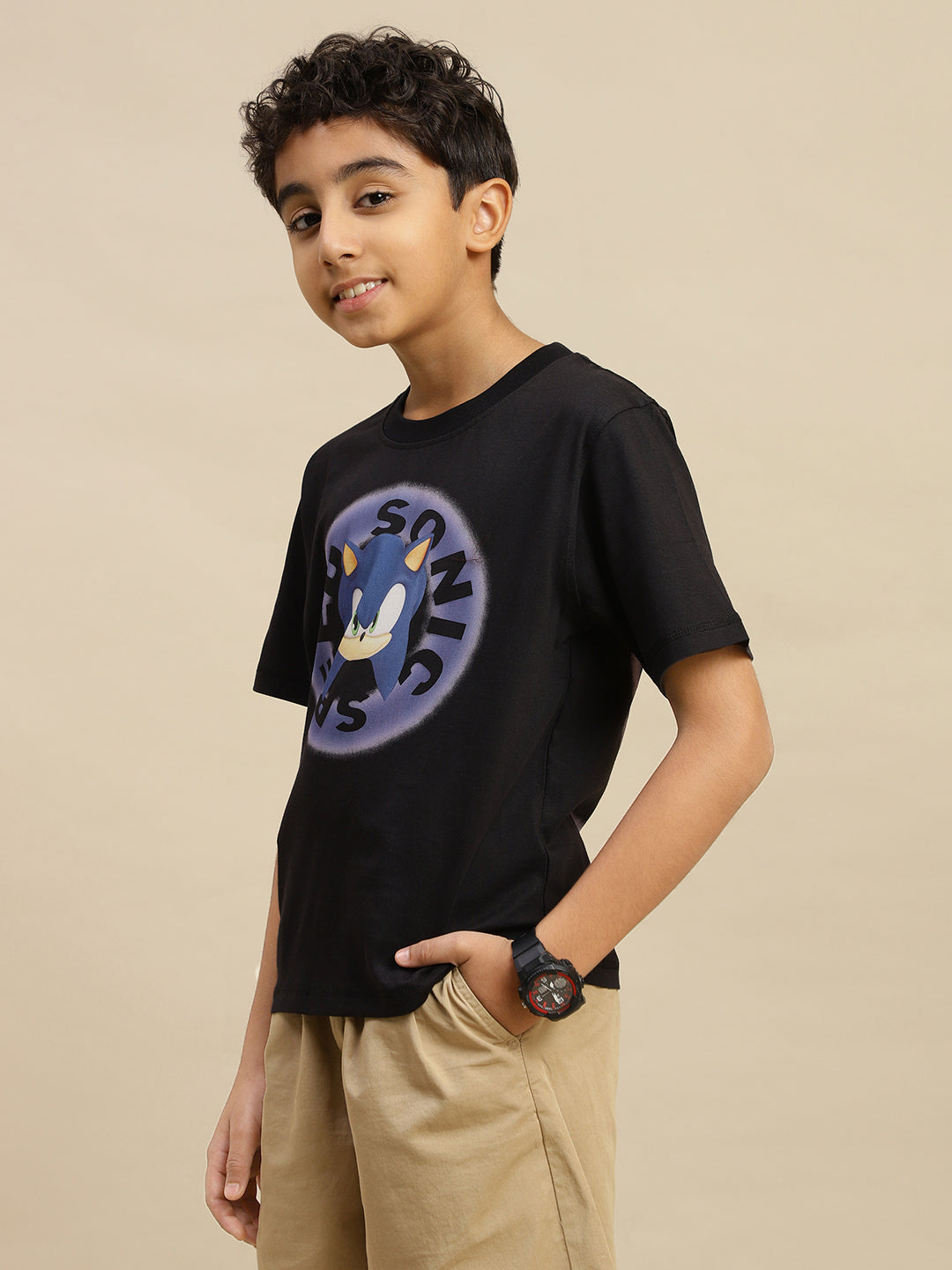 Sonic Modern Printed Regular Fit Tshirt For Boys