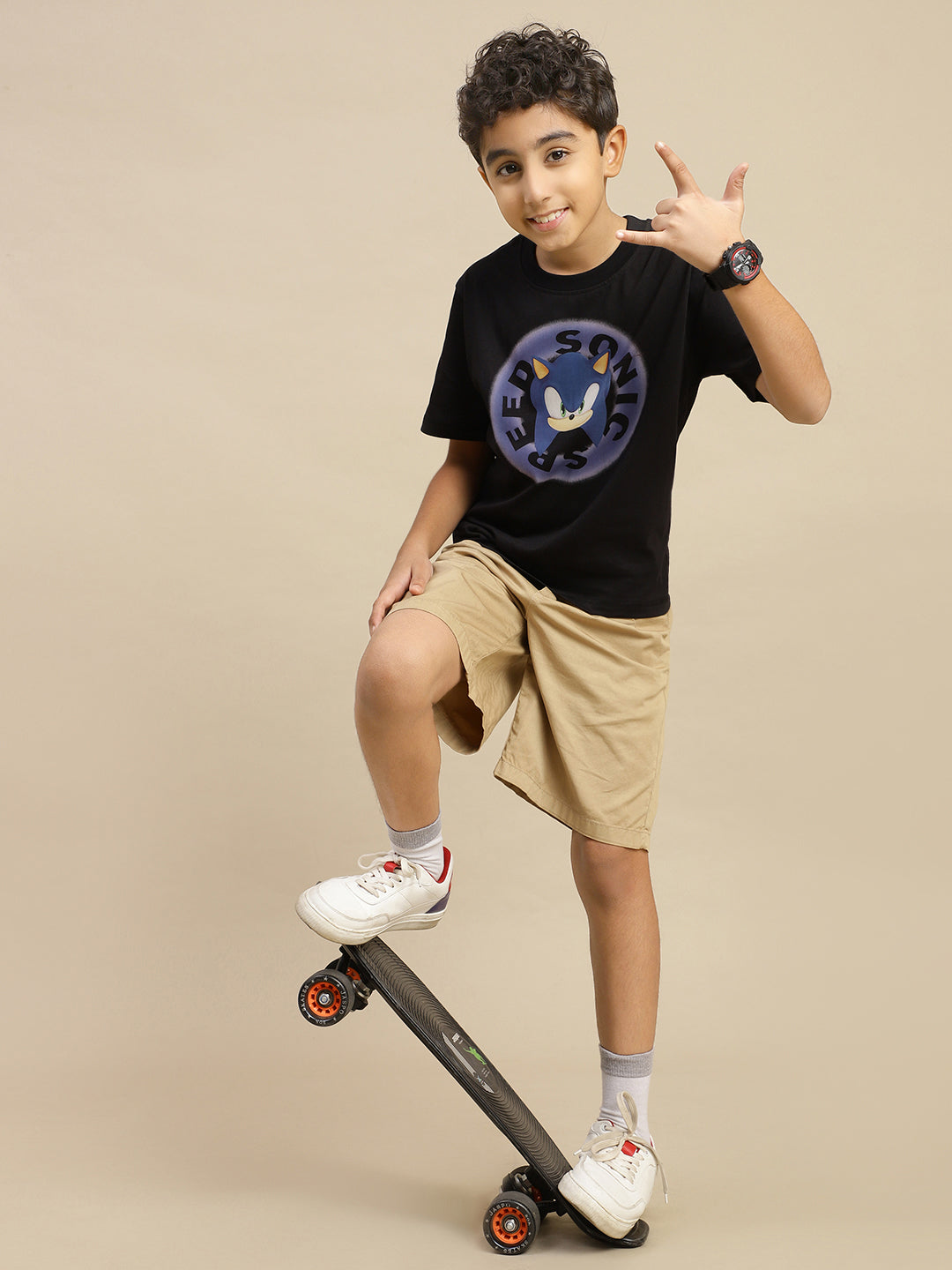 Sonic Modern Printed Regular Fit Tshirt For Boys